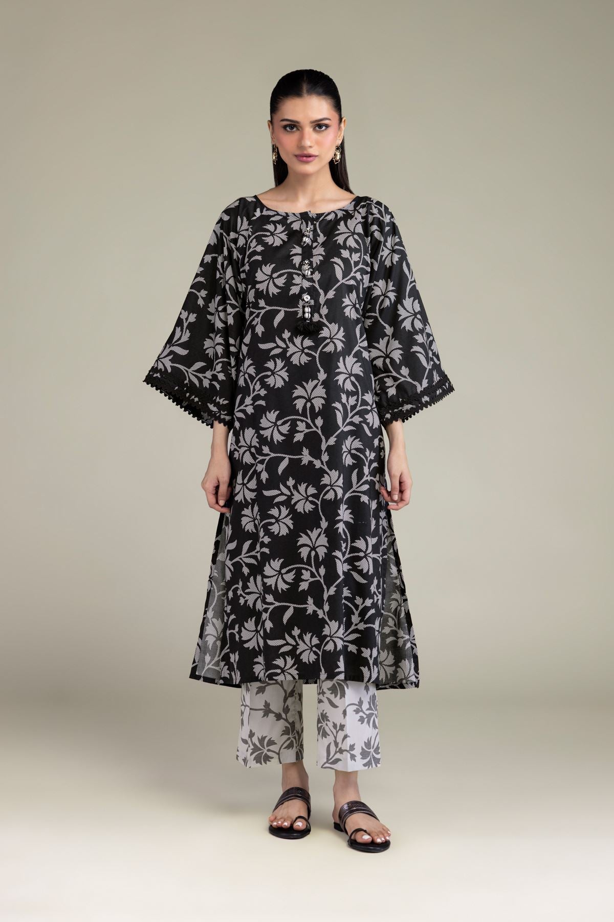 Floral Cotton Pants