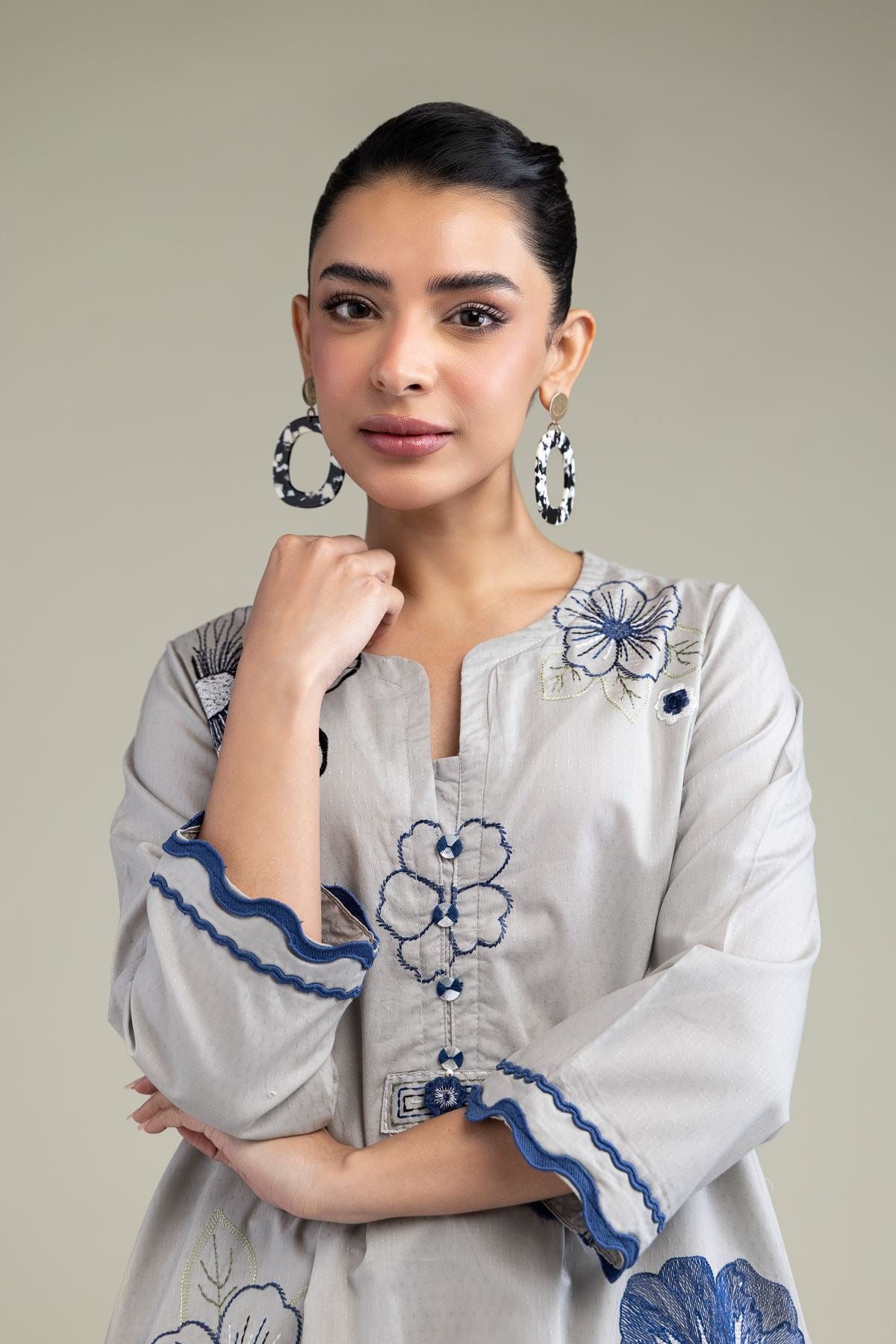 Floral Cotton Kurta