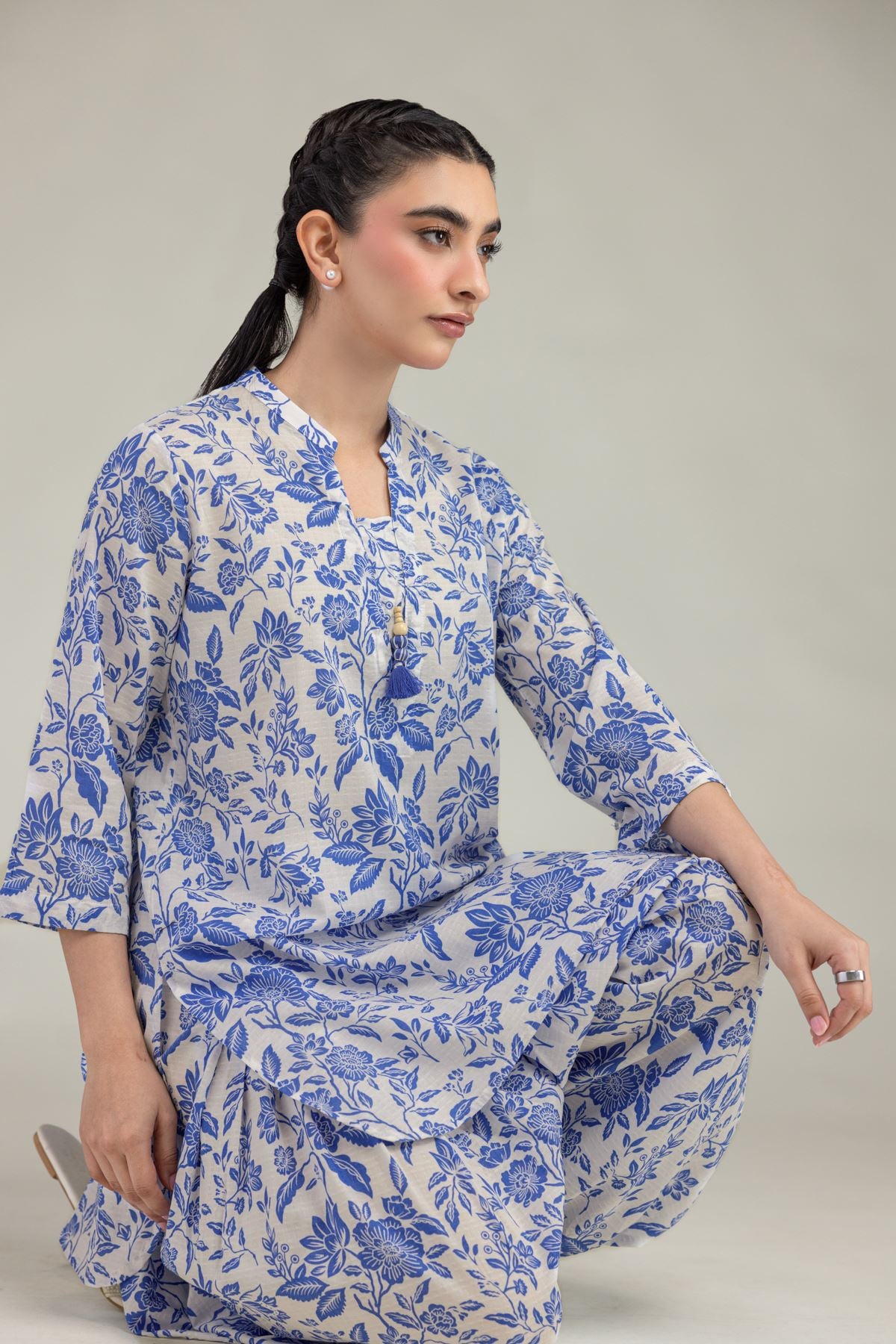 Floral Cotton Kurta