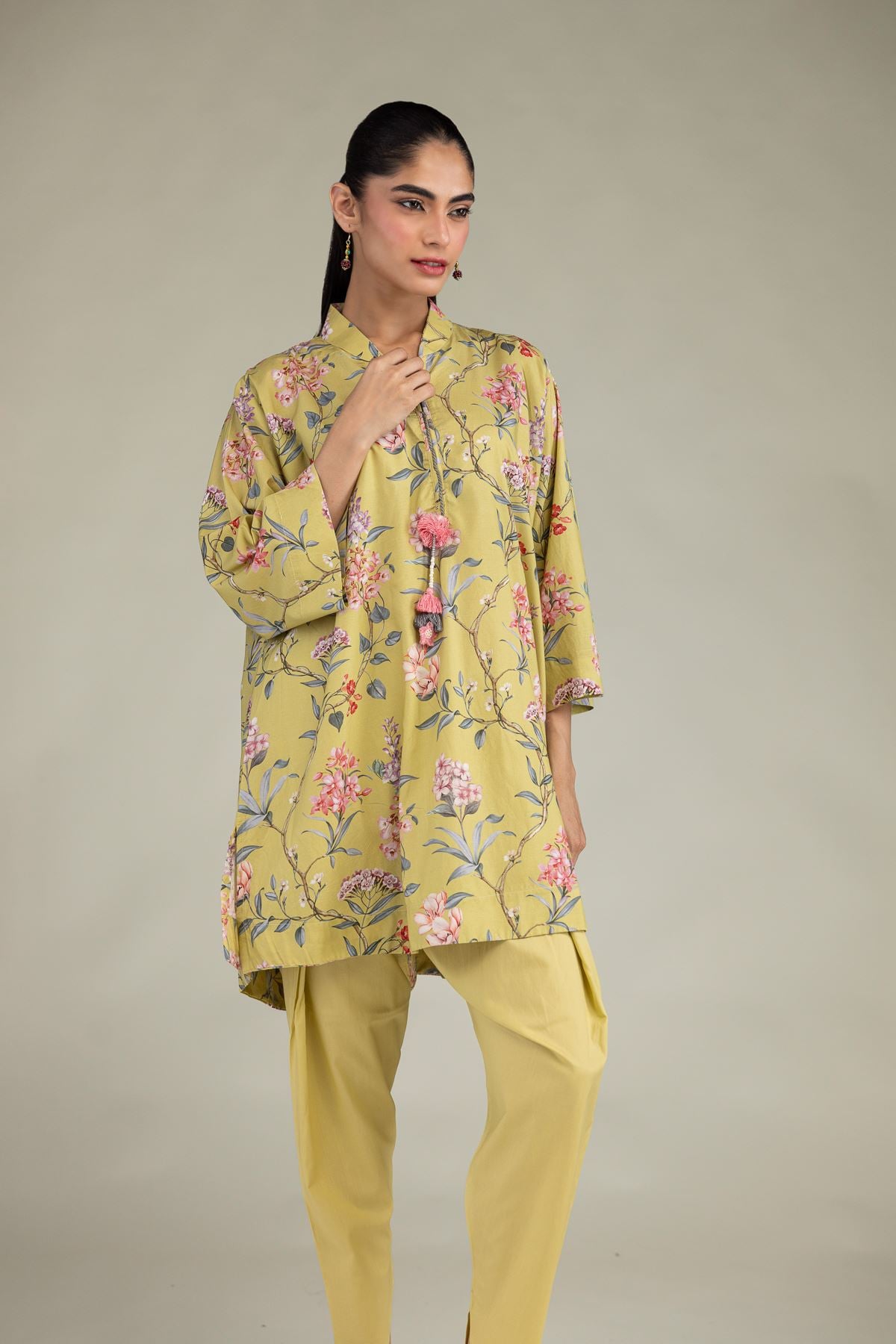 Solid Yellow Shalwar