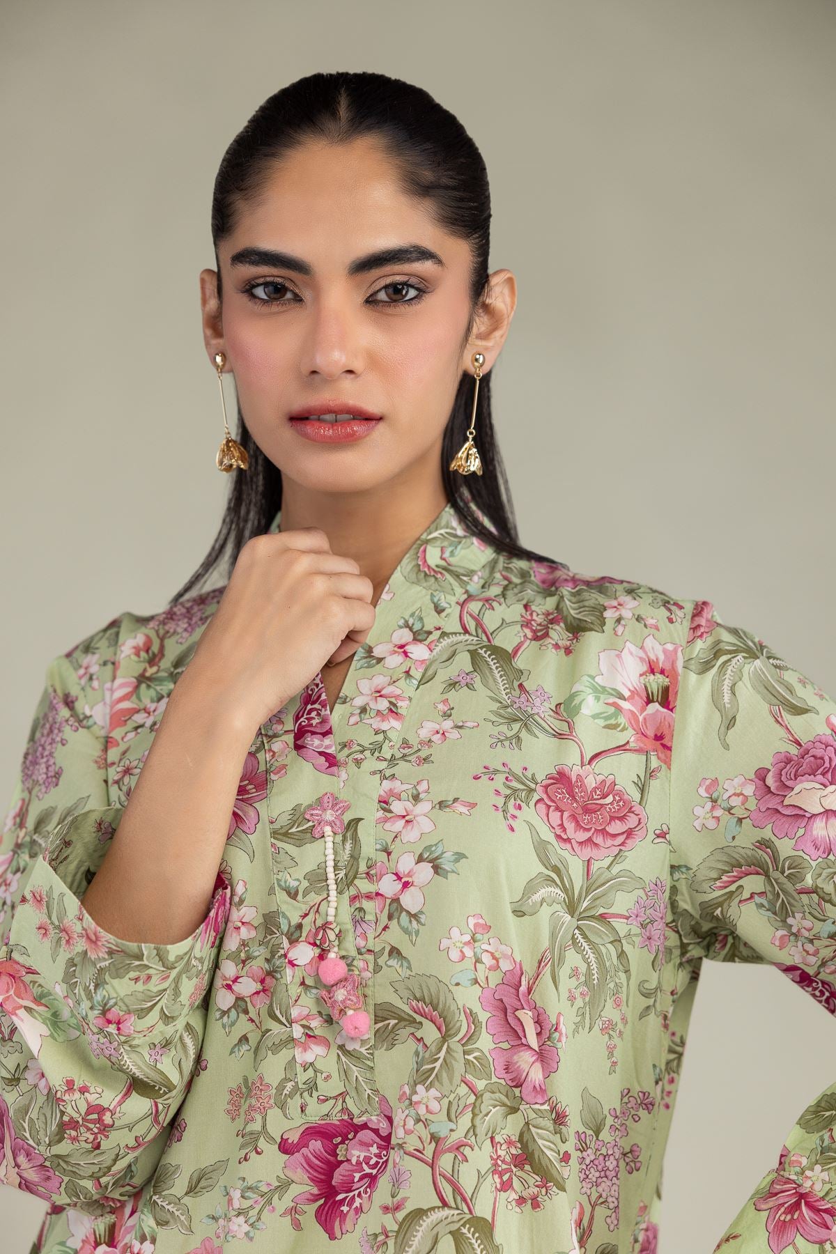 Floral Longline Kurta