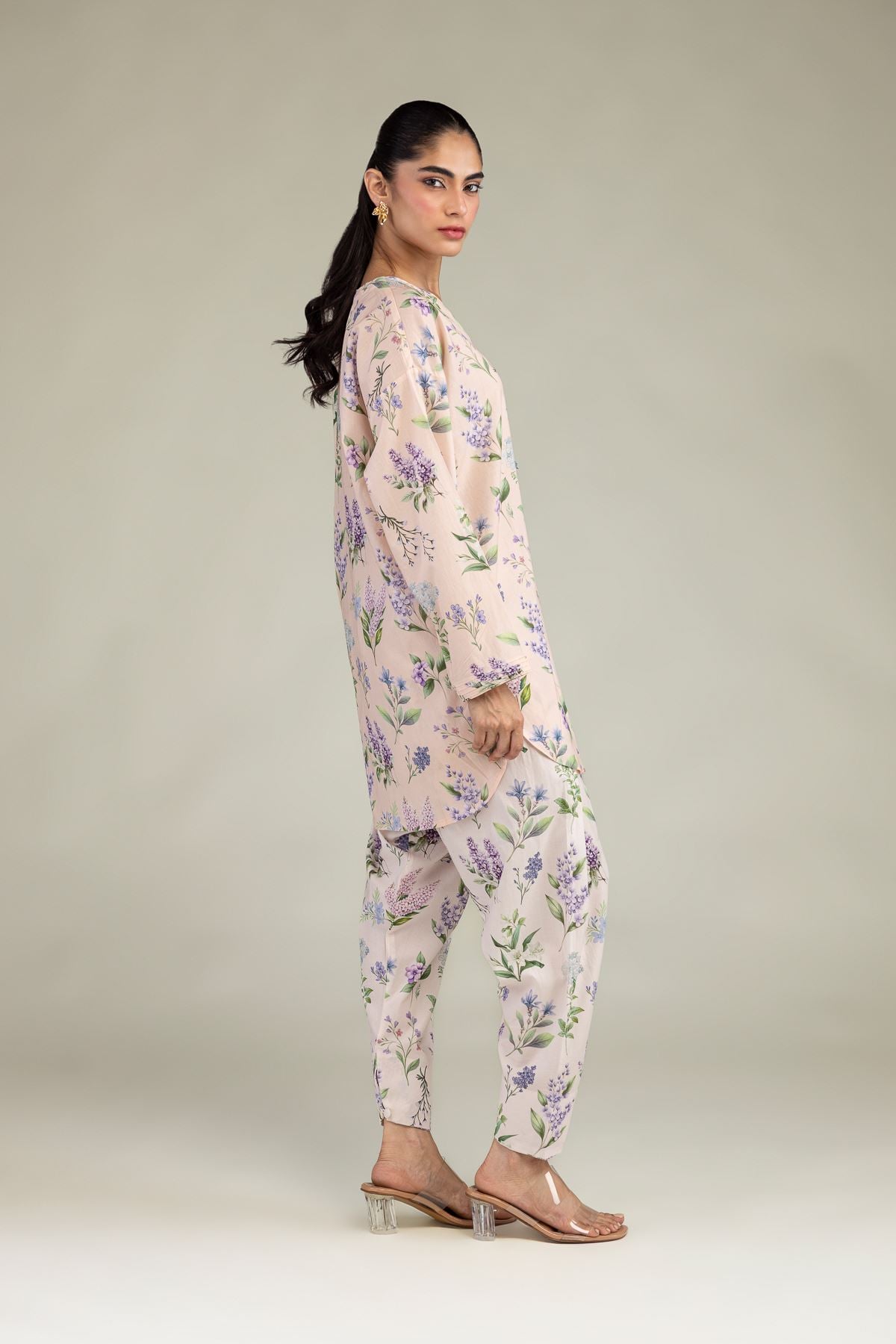 Short Floral Kurta