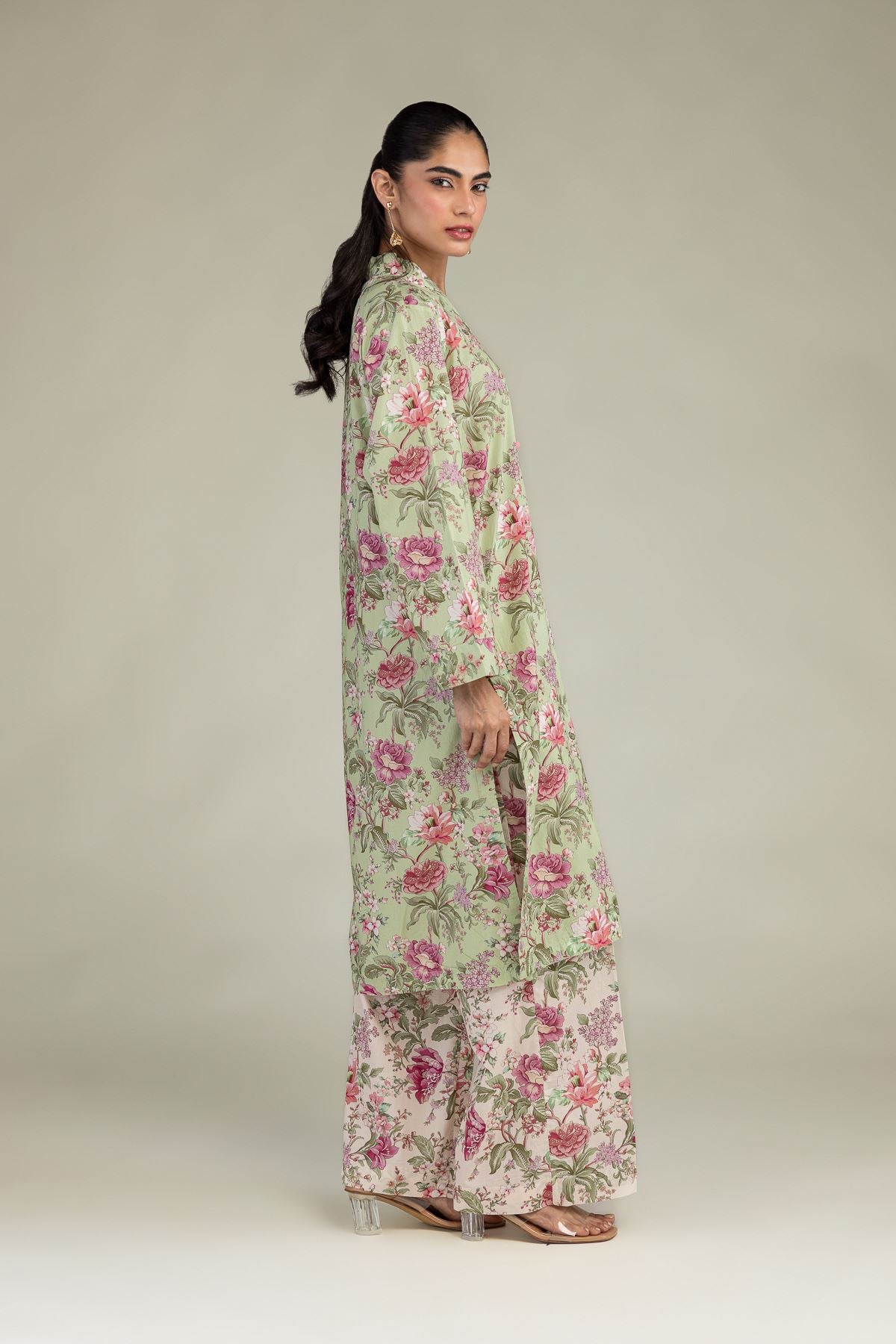 Floral Cotton Pants