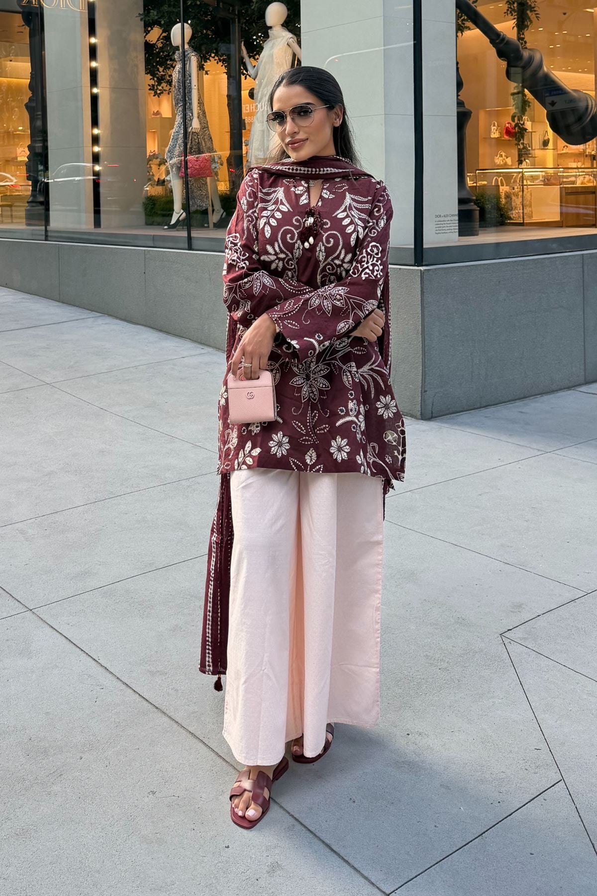 Floral Cotton Kurta