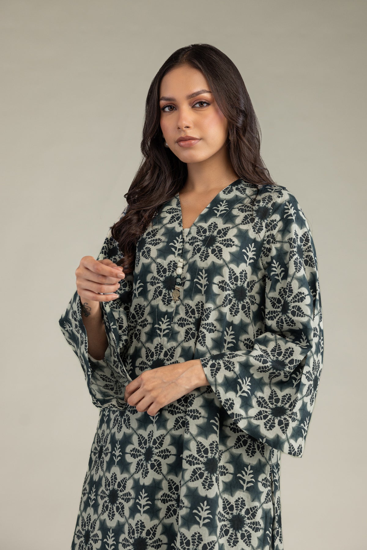 Floral Longline Kurta