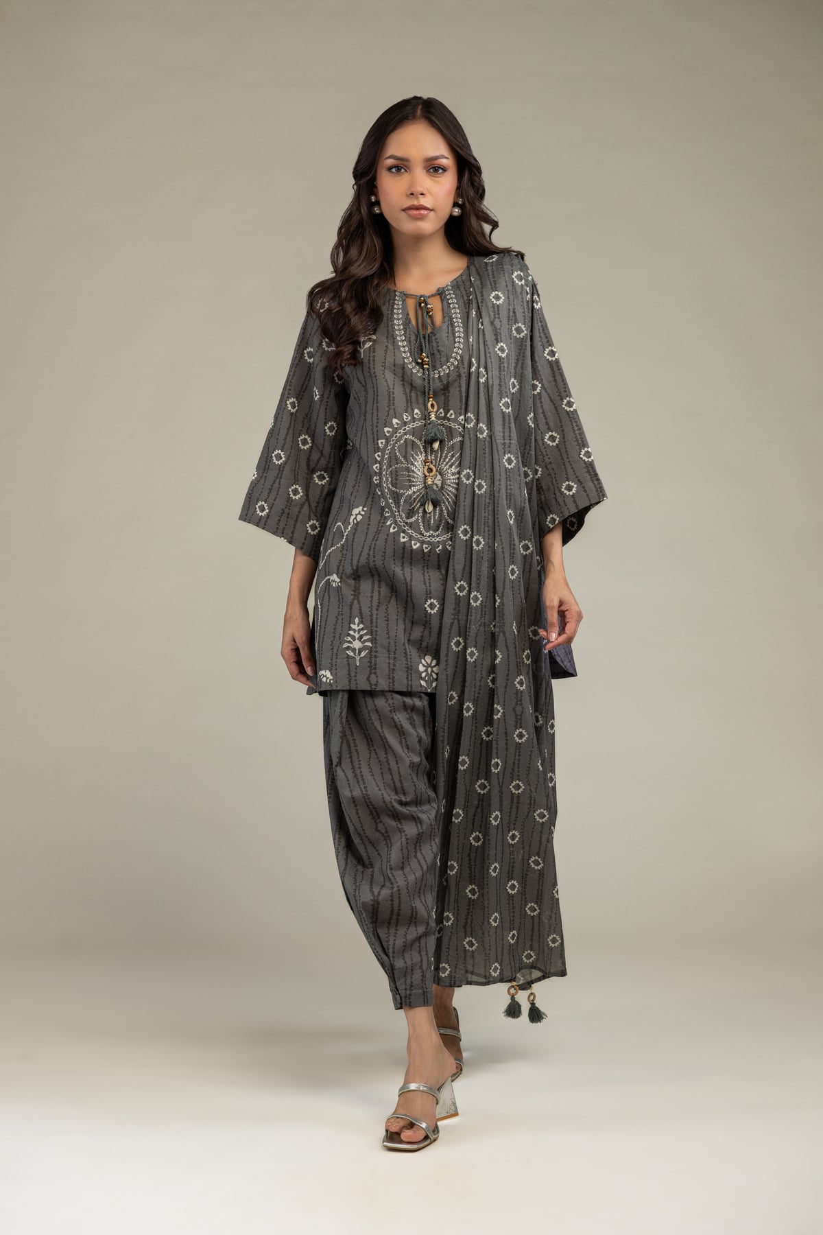 Gray Cotton Shalwar