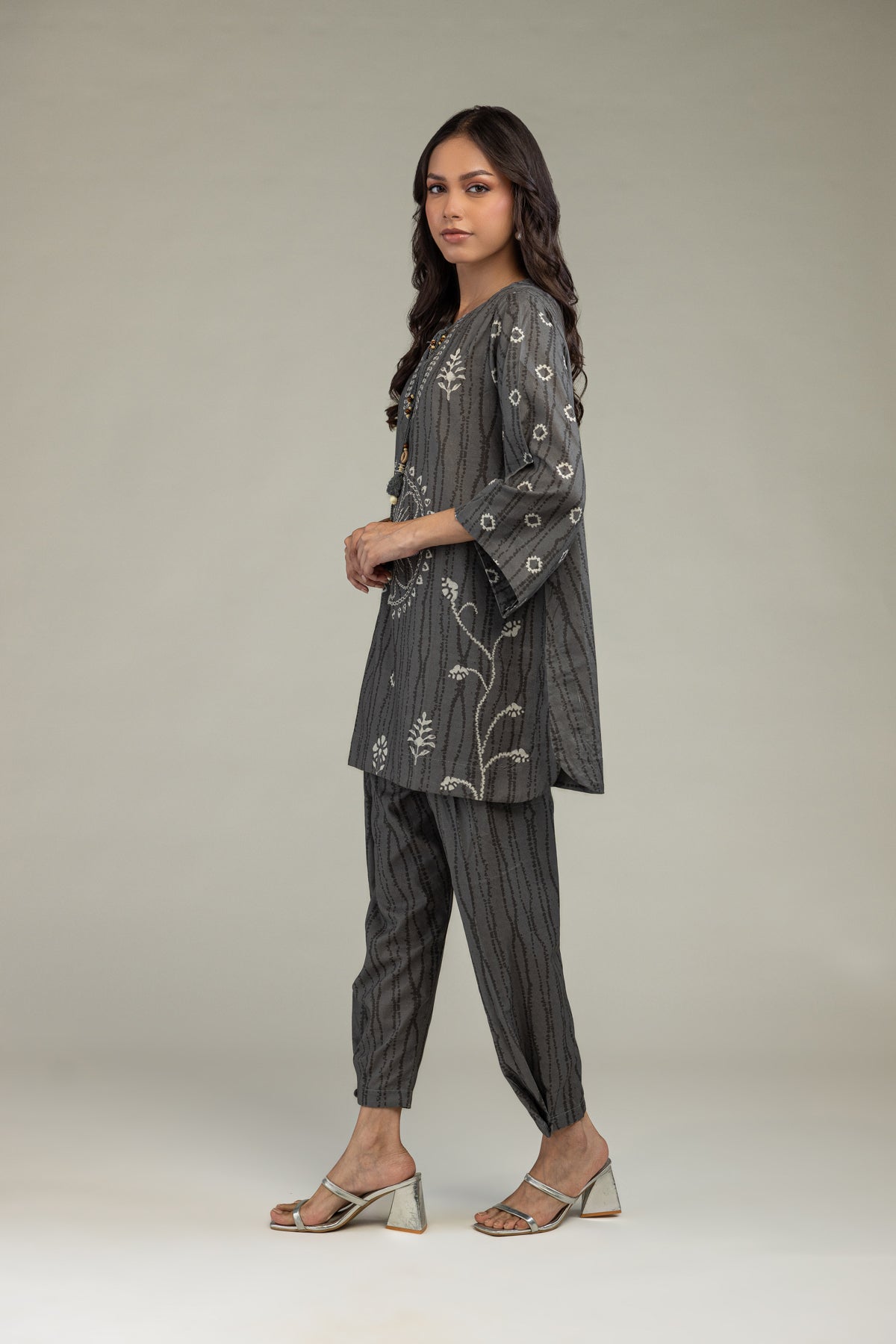Gray Cotton Shalwar