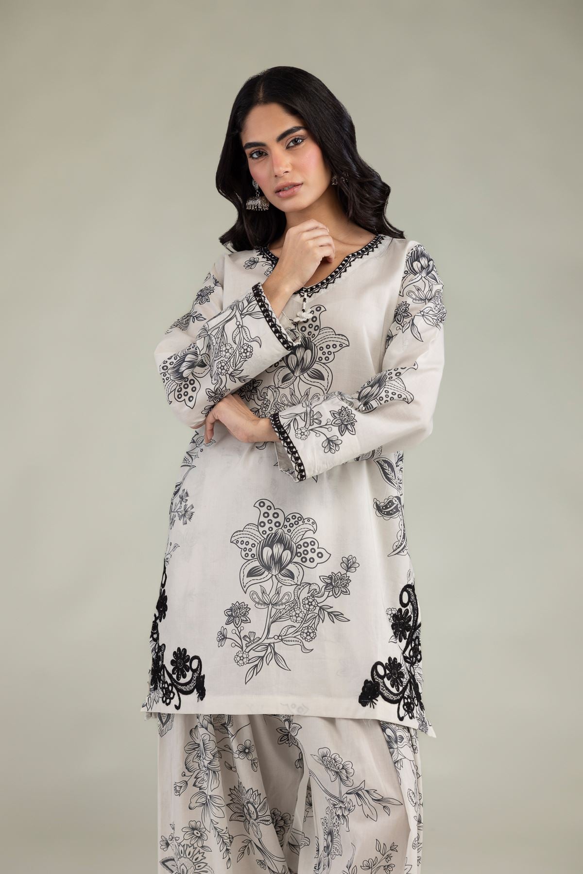 Floral Cambric Shalwar