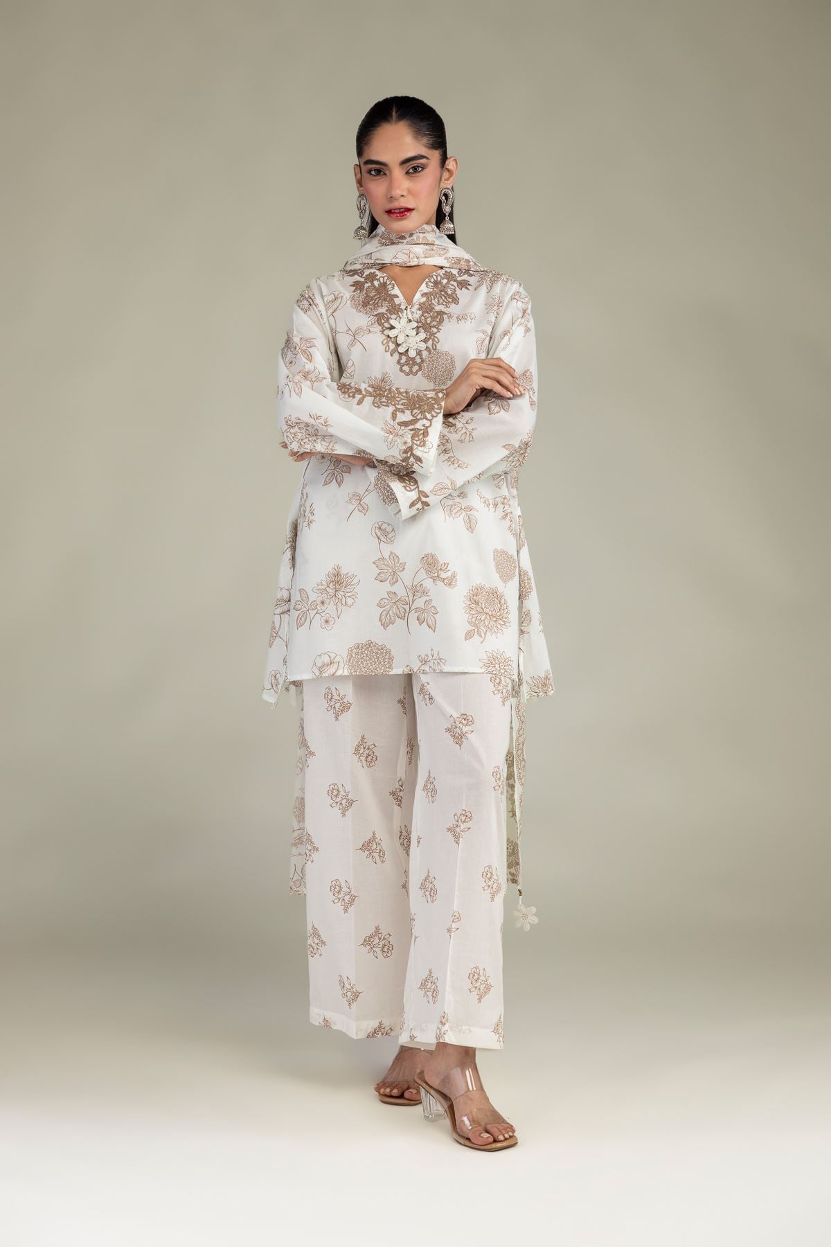 Floral Cambric Pants