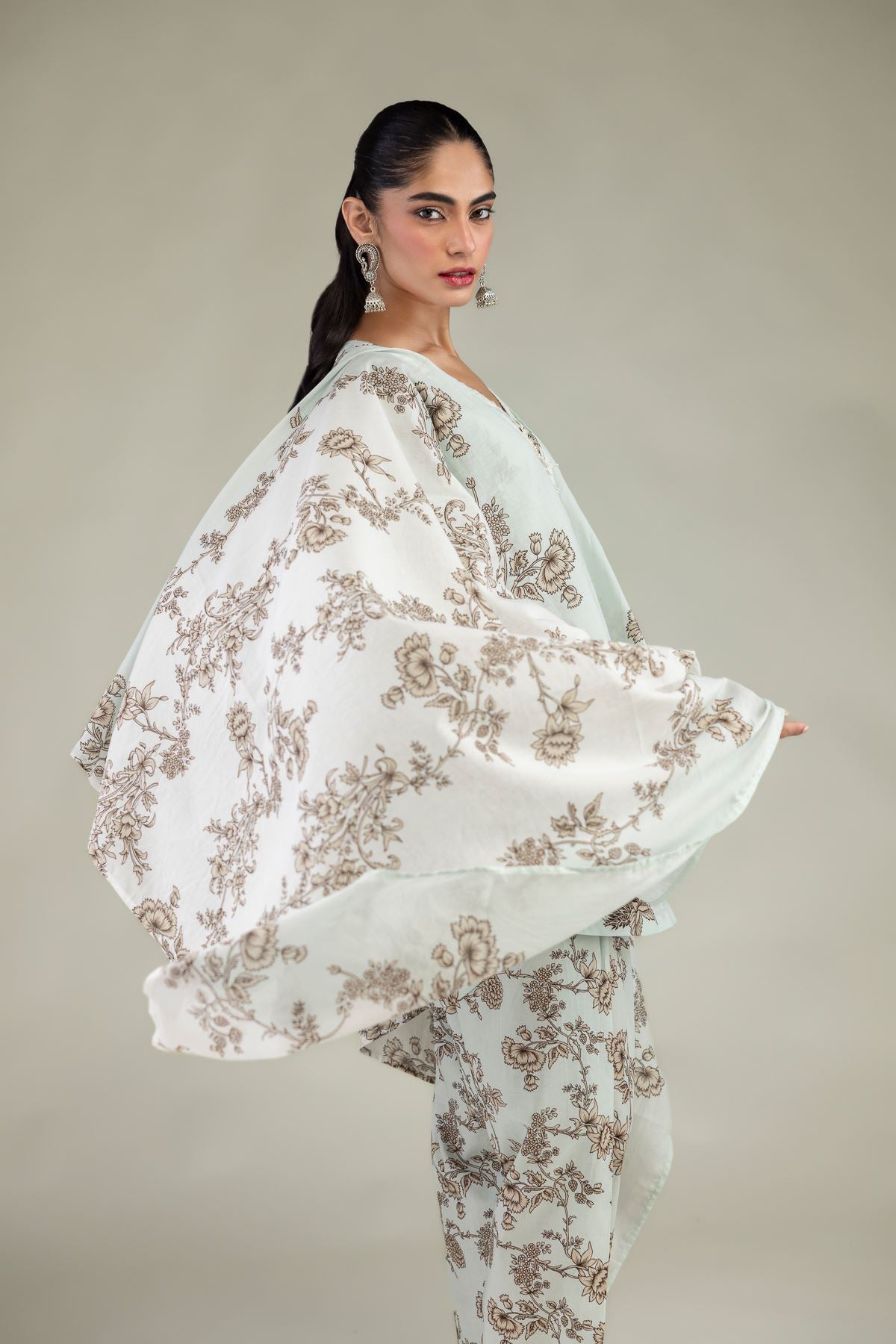 Mint Lawn Dupatta