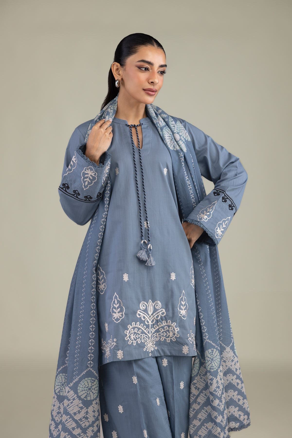 Blue Cotton Kurta