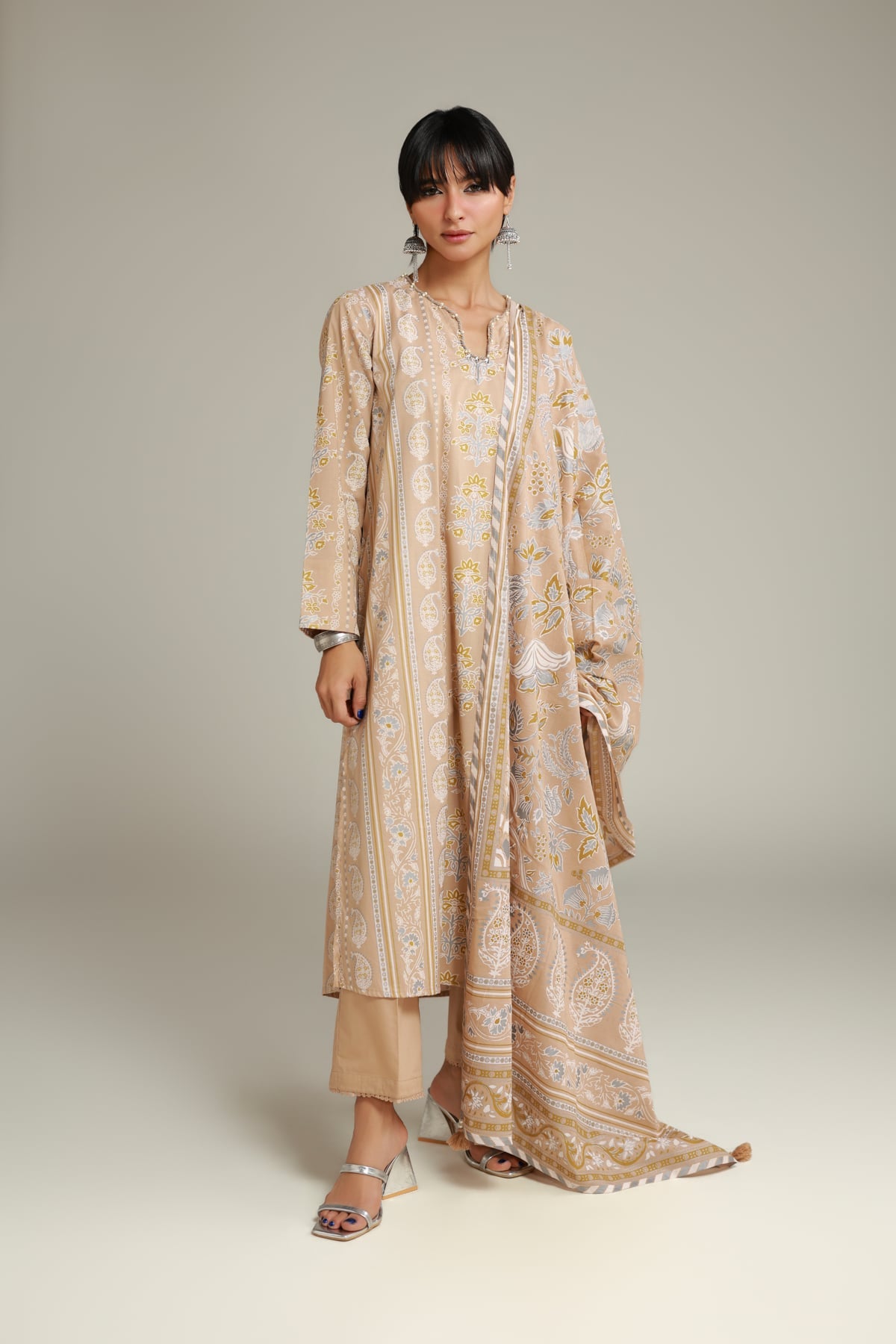 Floral Longline Kurta