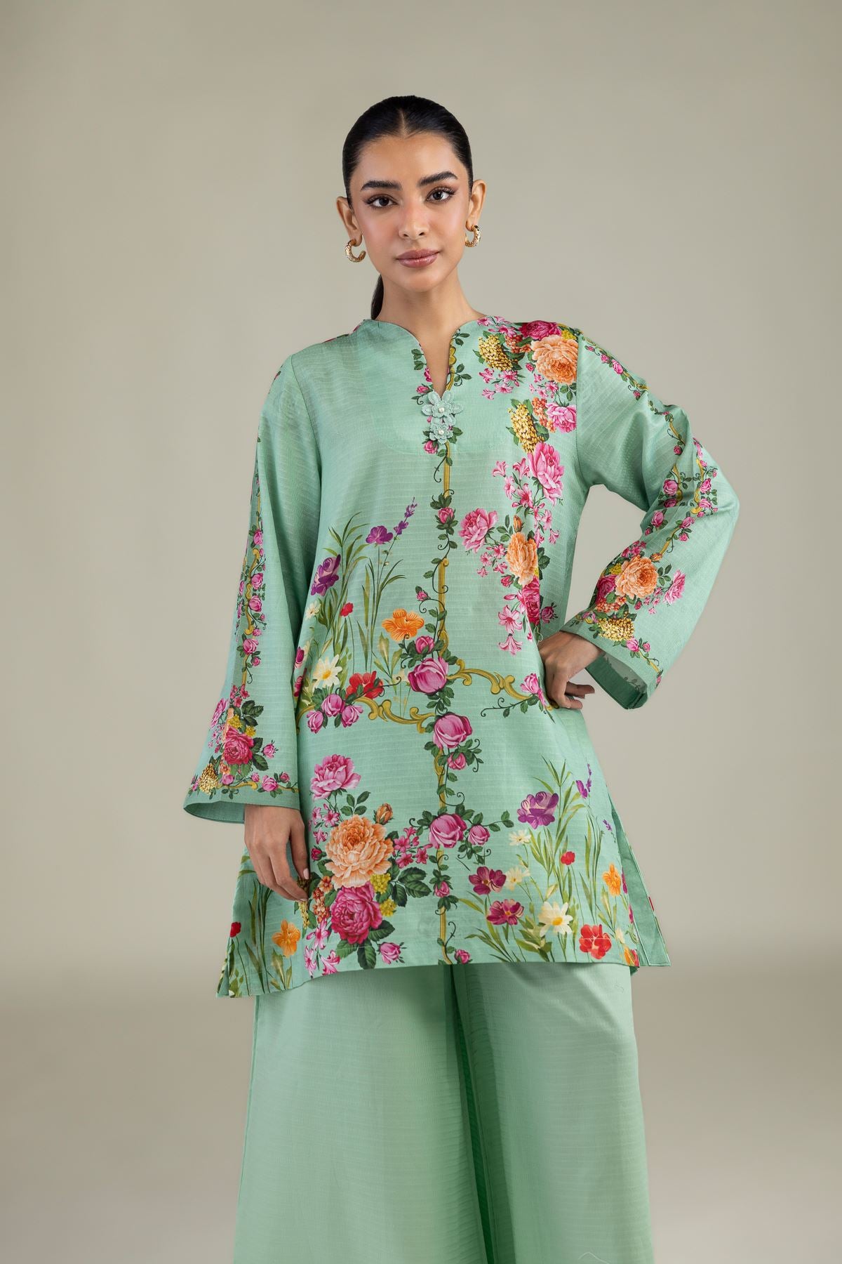 Mint Dobby Kurta