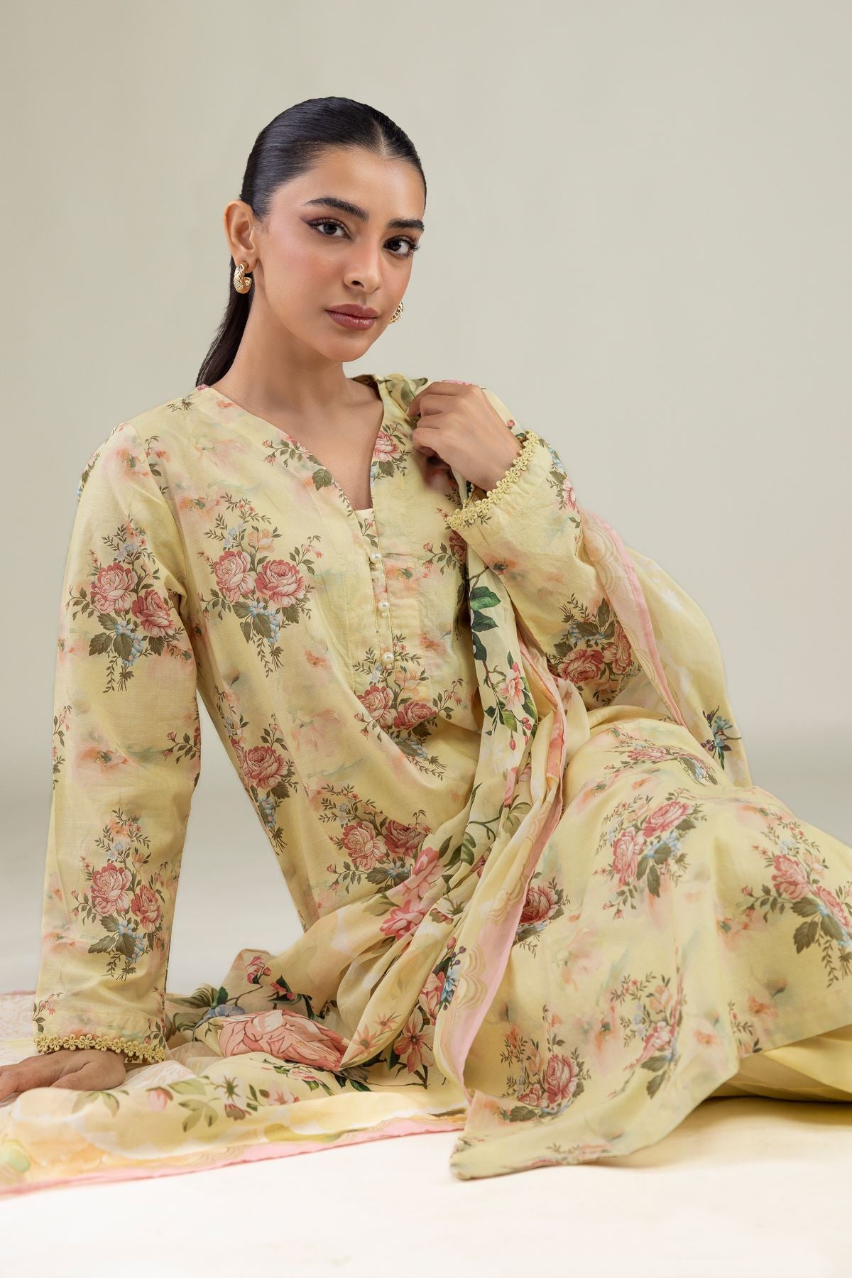 Floral Printed Kurta