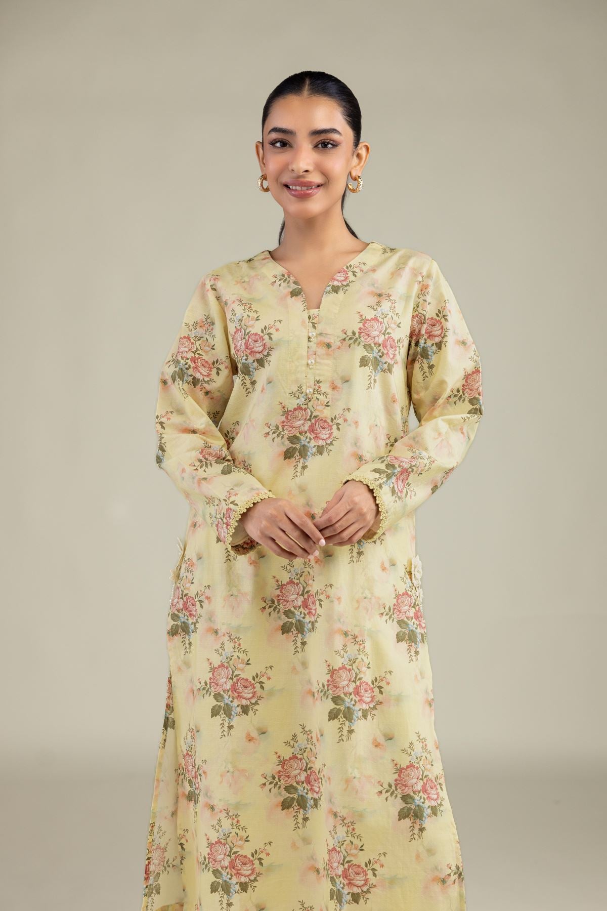 Floral Printed Kurta