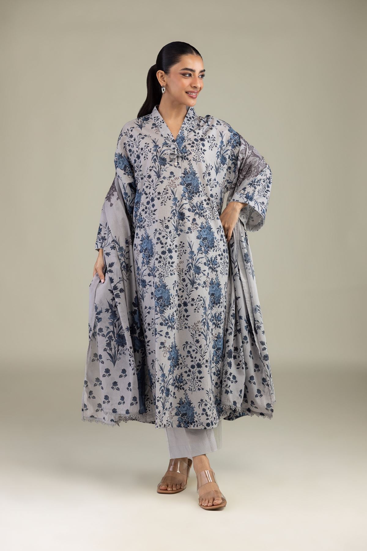 Floral Longline Kurta