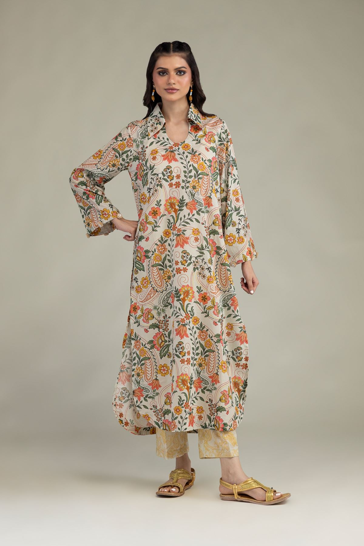 Floral Cambric Pants