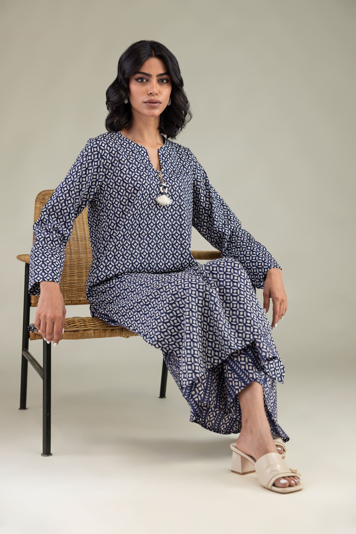 Printed Longline Kurta