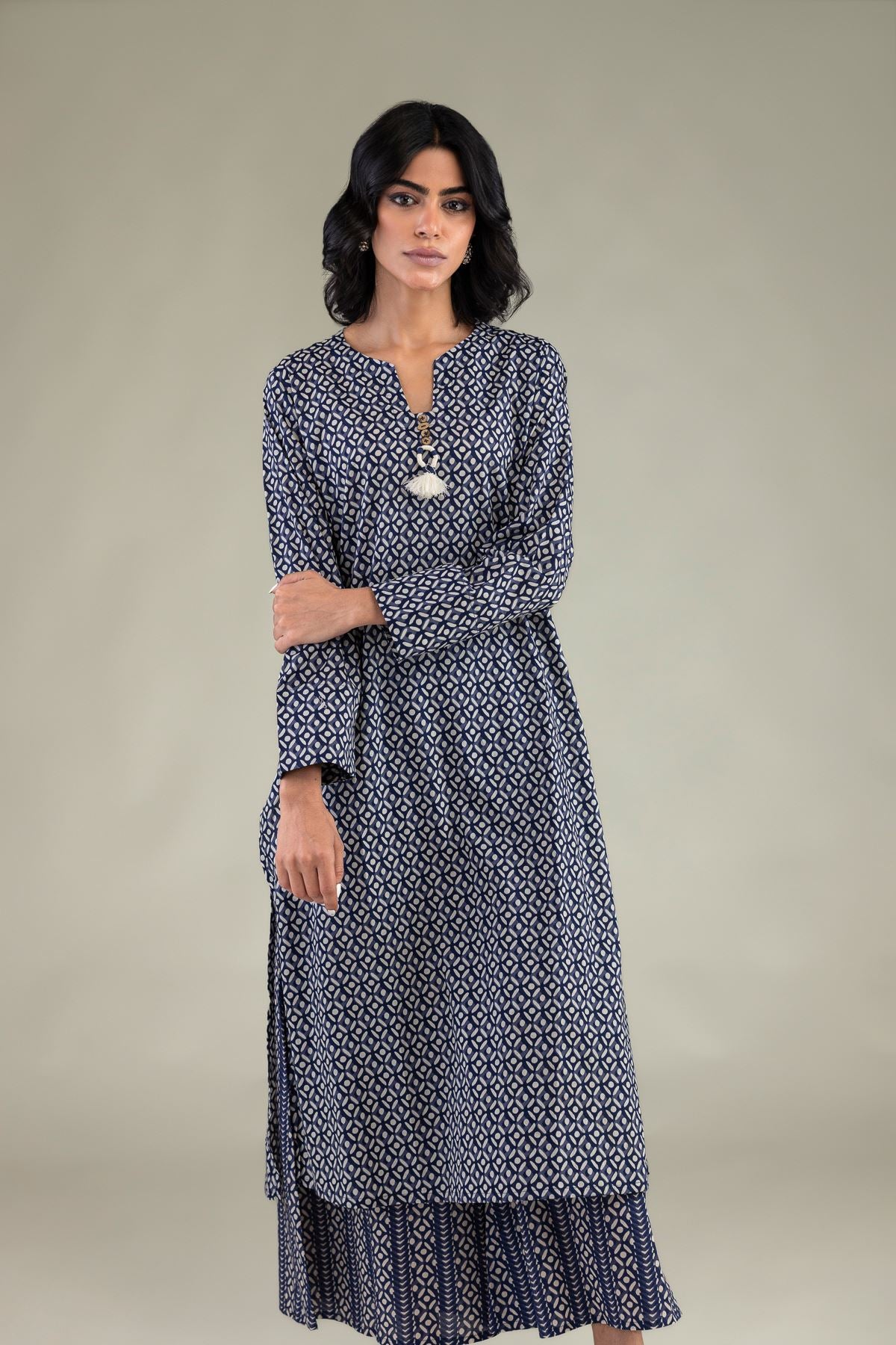 Printed Longline Kurta