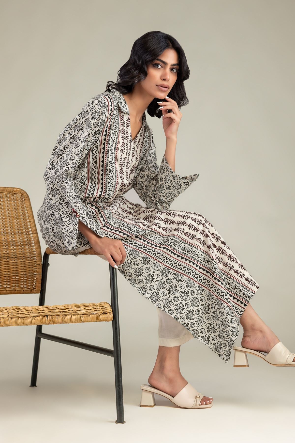 Cambric Longline Kurta
