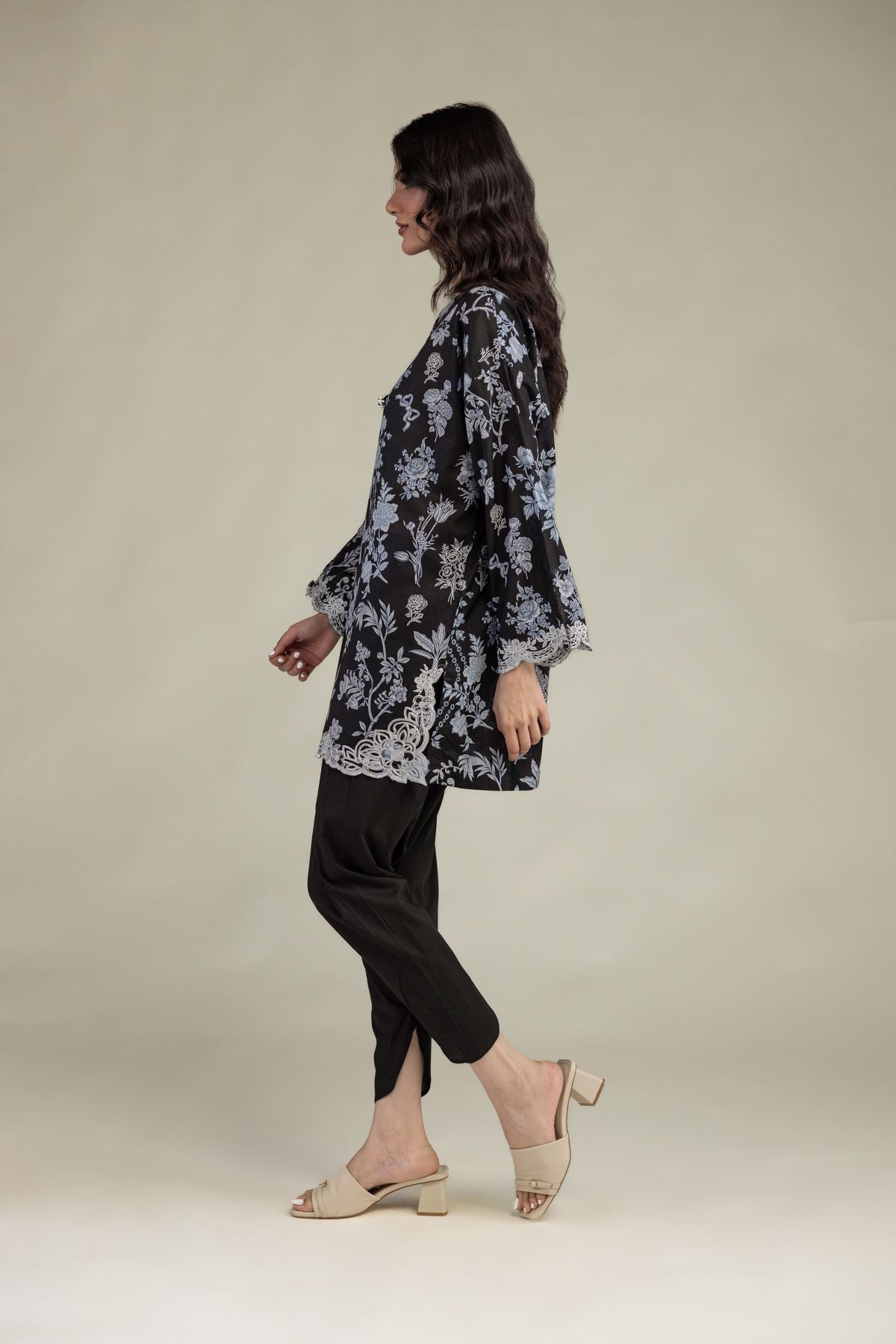 Black Solid Shalwar