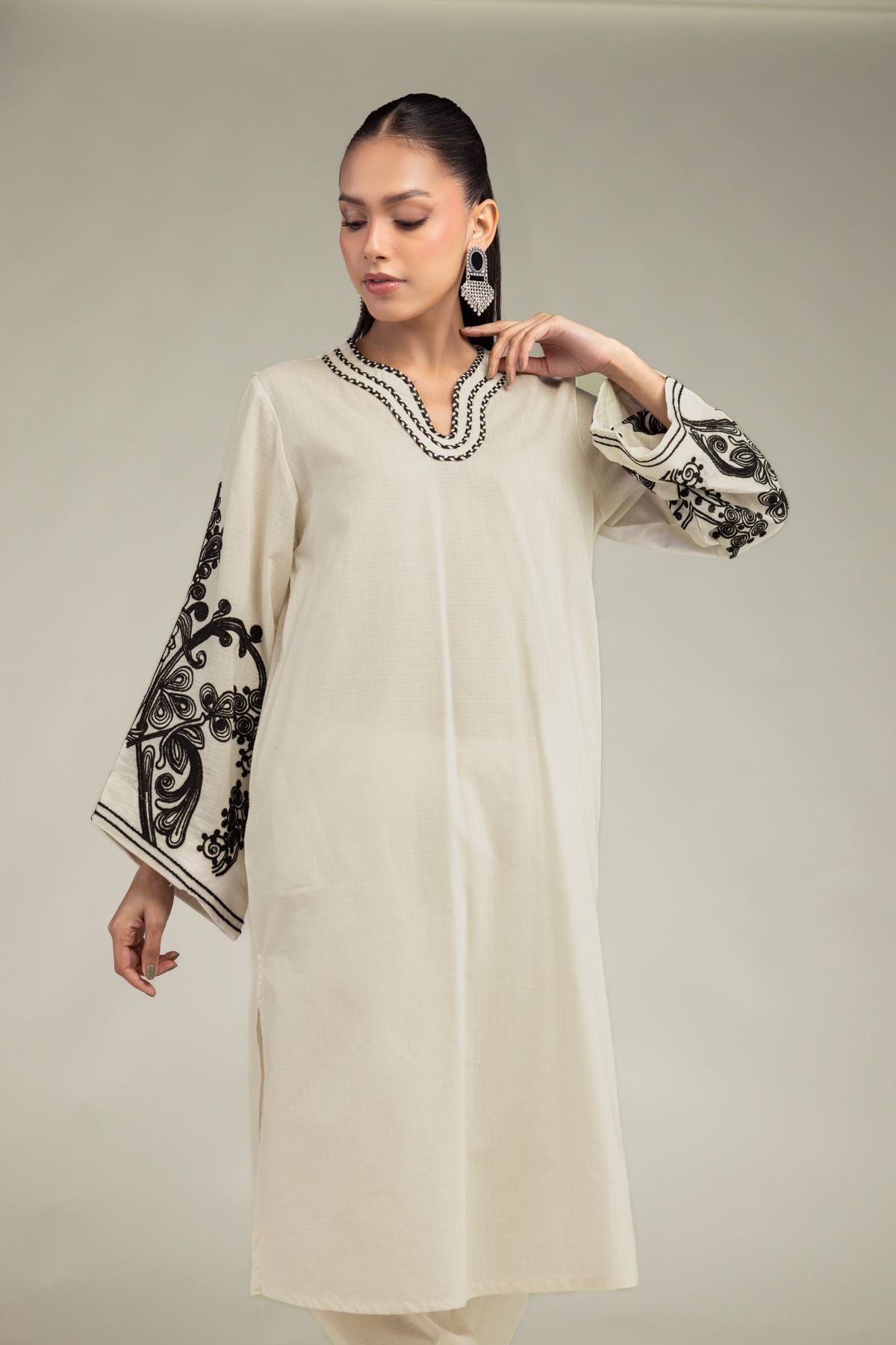Floral Cotton Kurta