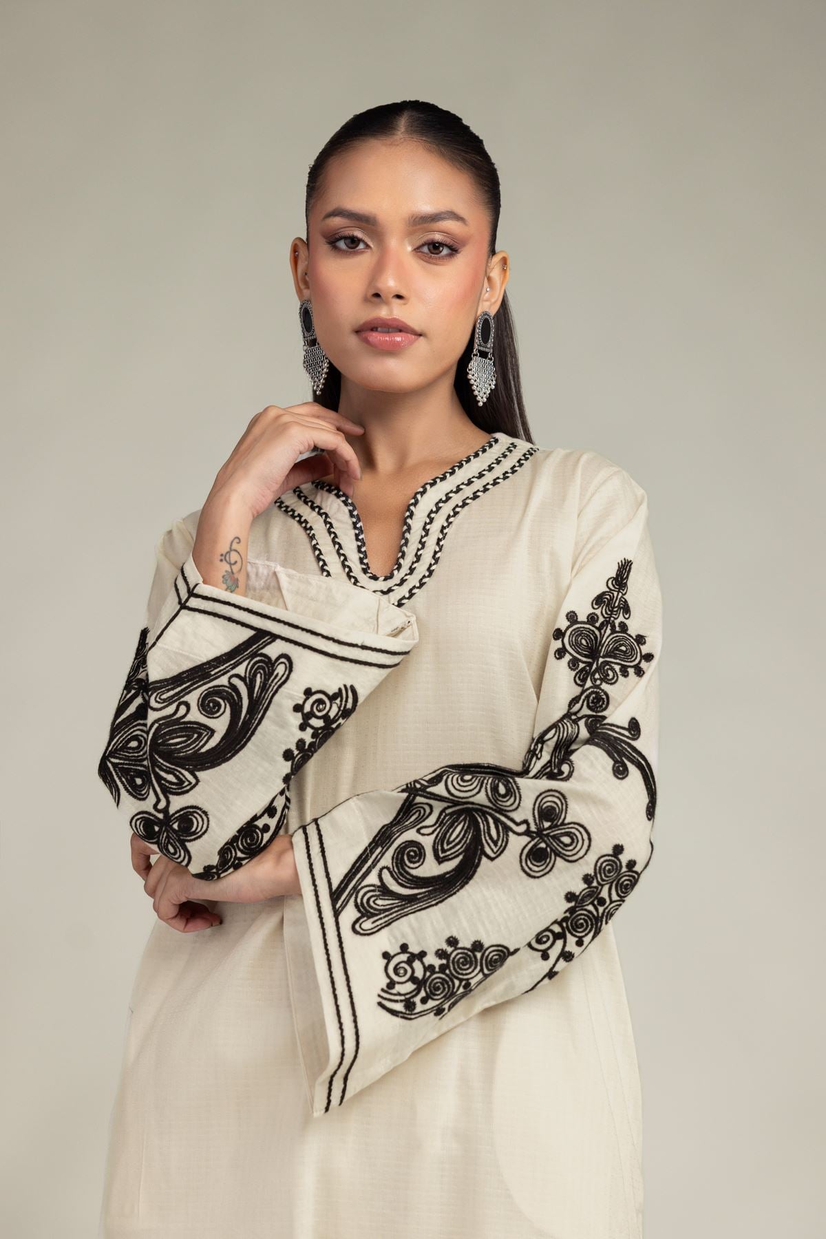 Floral Cotton Kurta