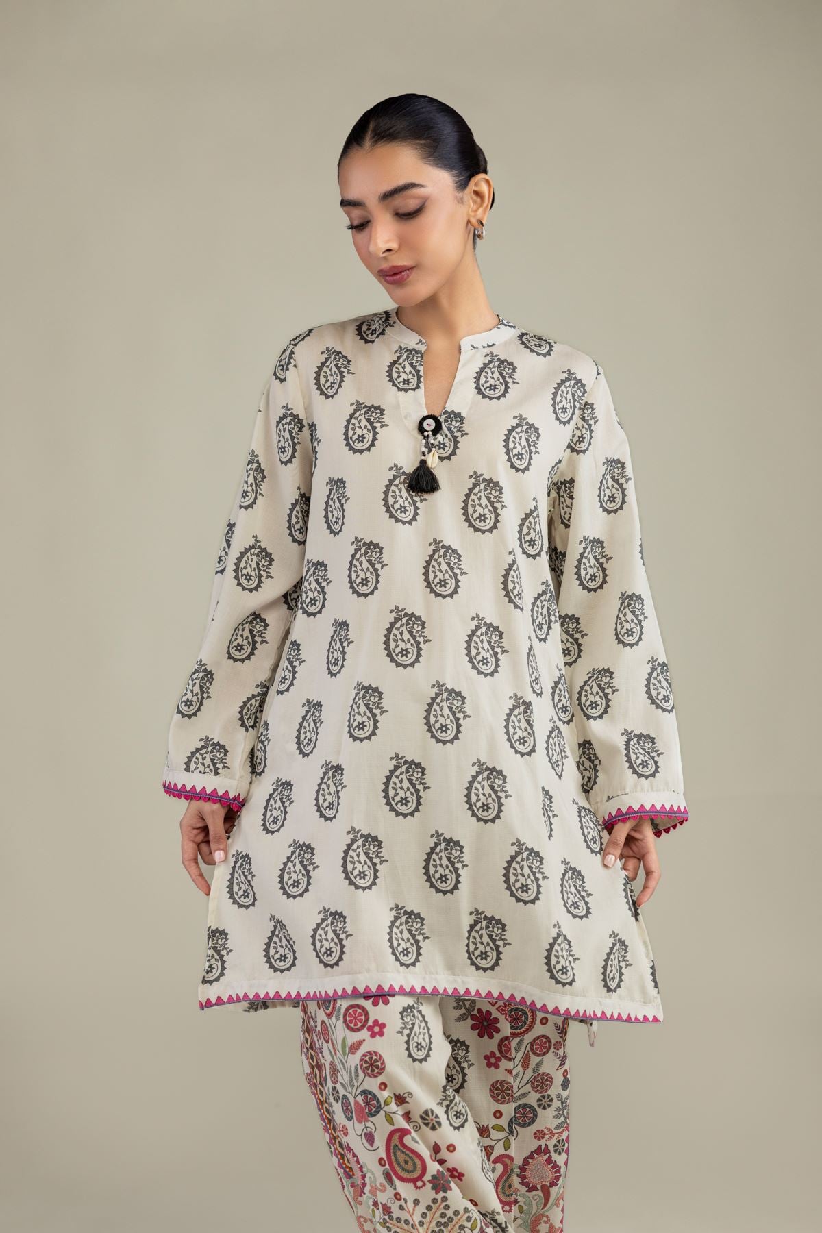 Short Paisley Kurta