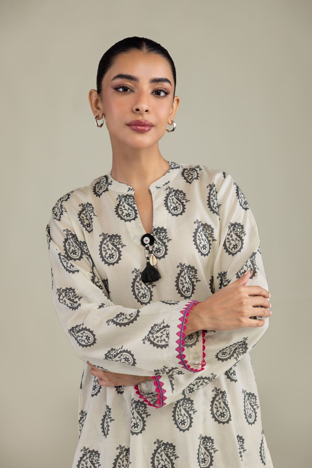 Short Paisley Kurta