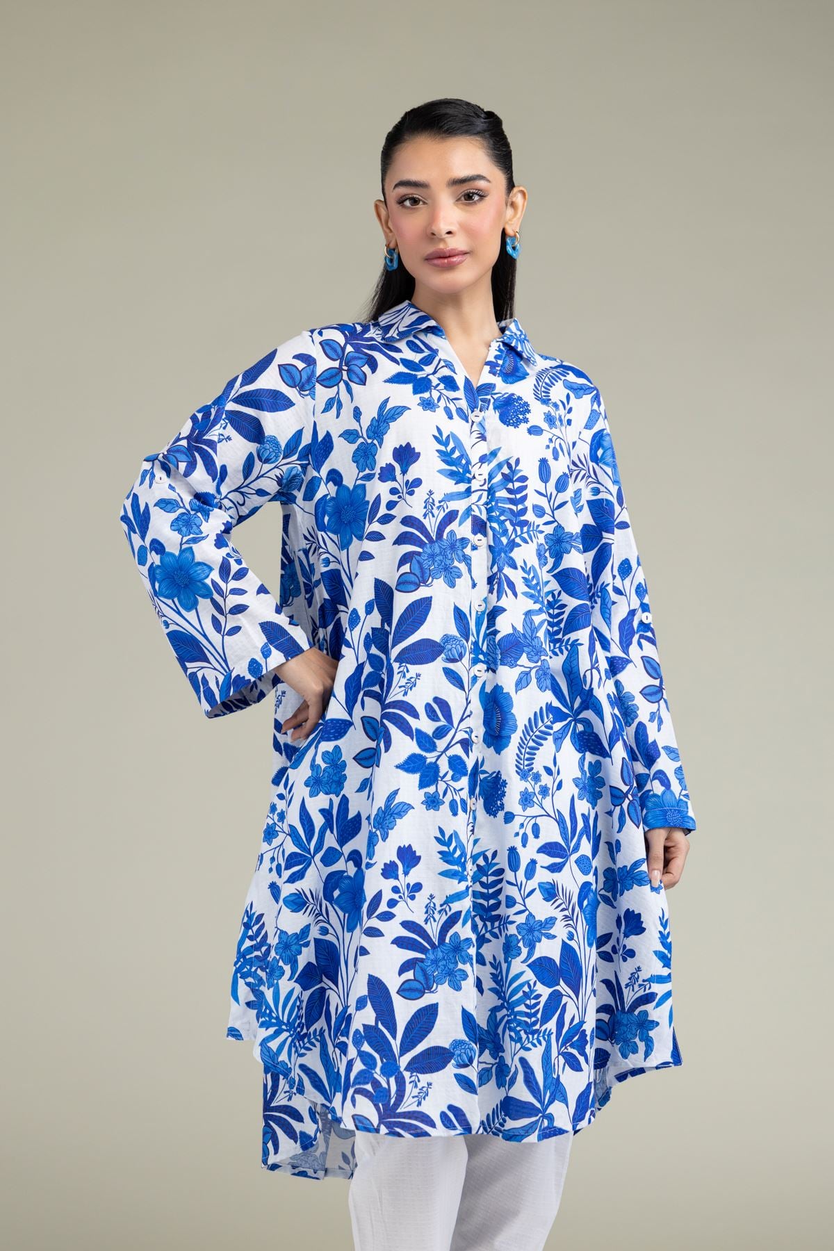 Floral Short Kurta