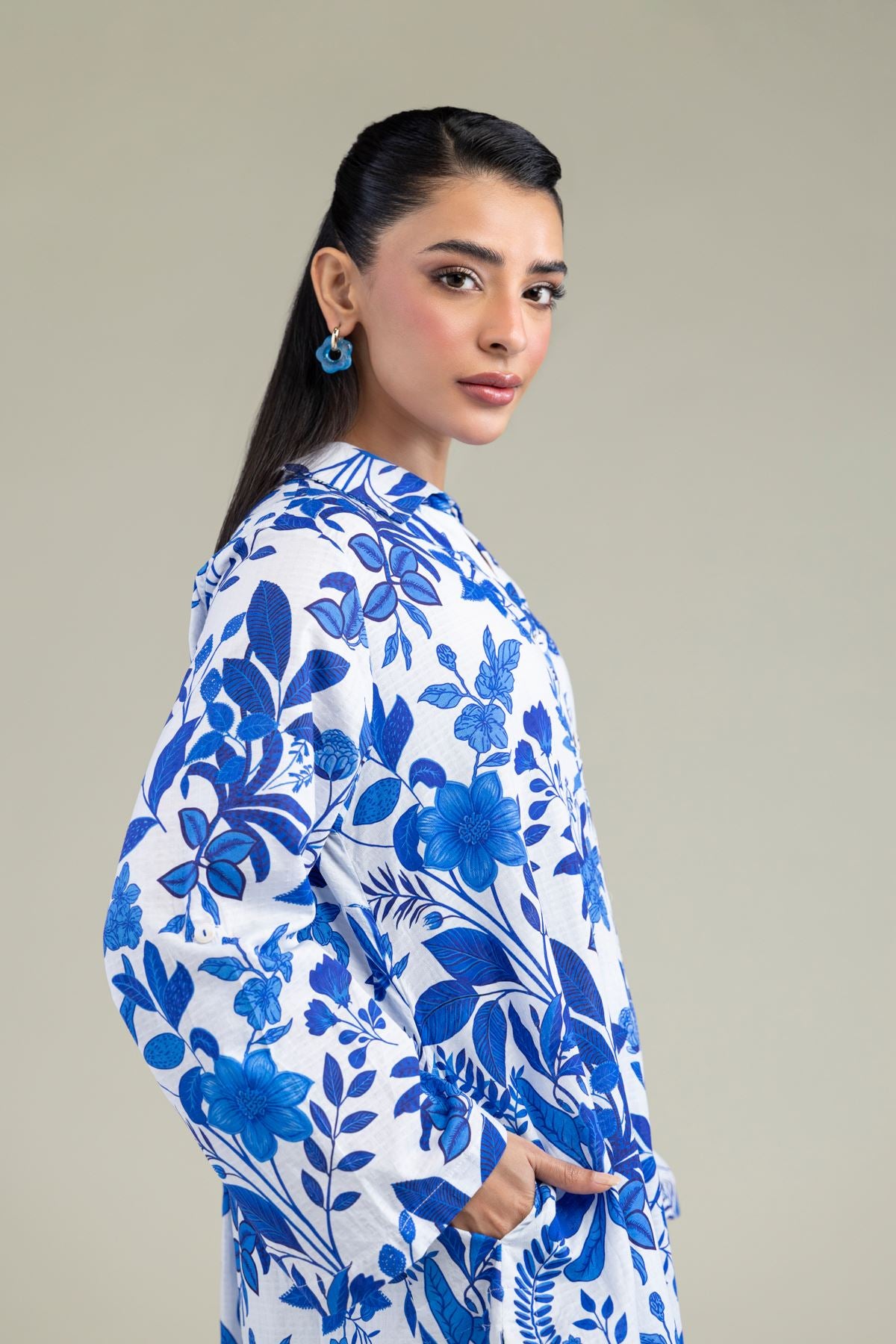 Floral Short Kurta