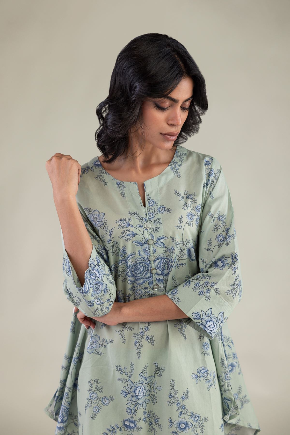 Mint Short Kurta