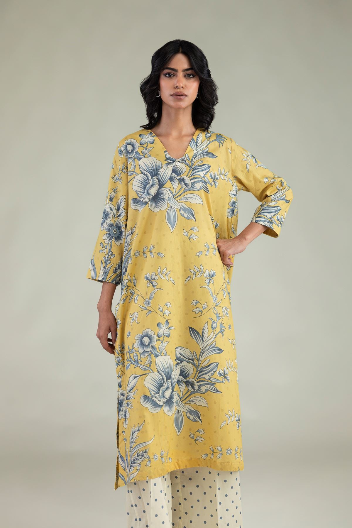 Floral Longline Kurta