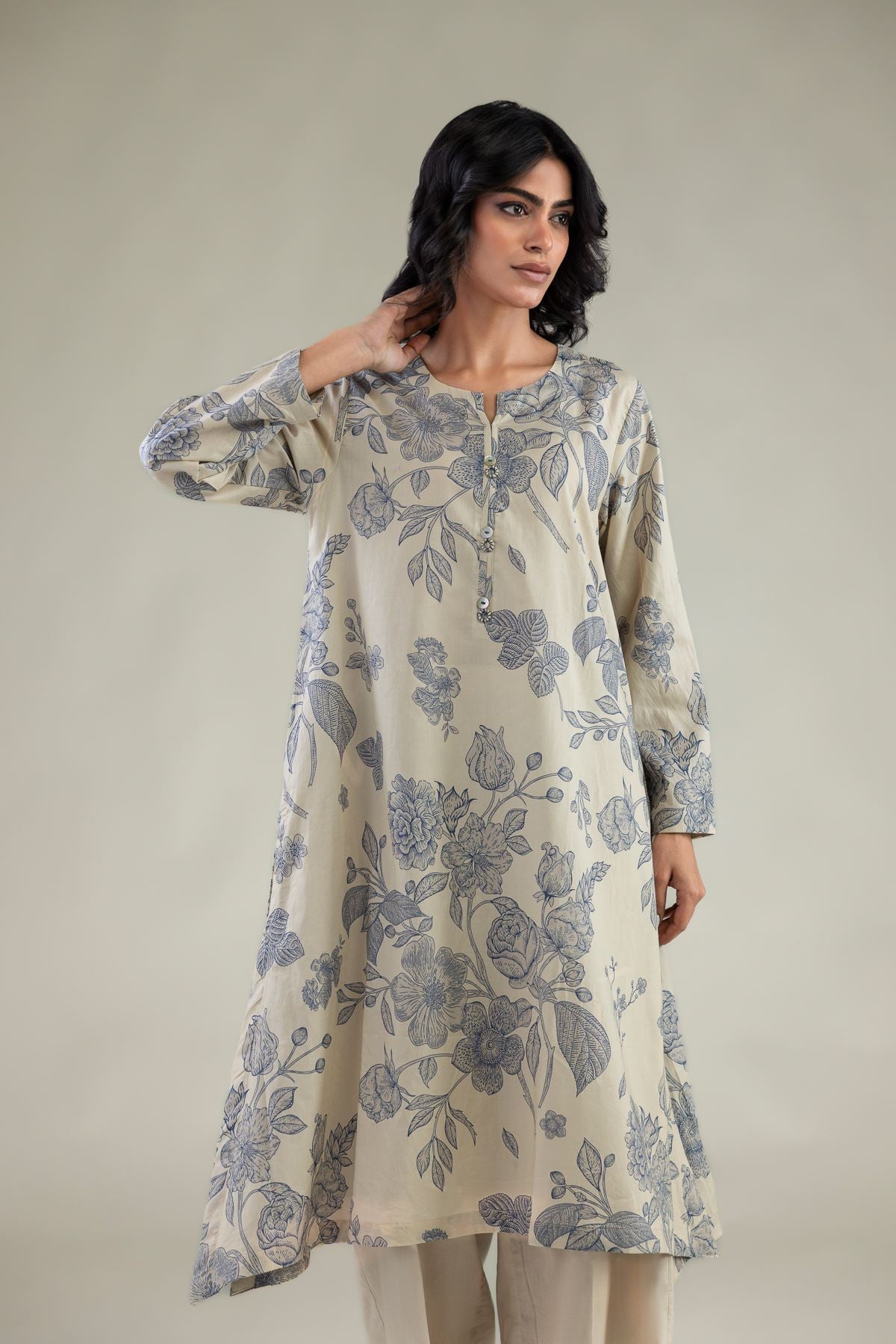 Floral Longline Kurta