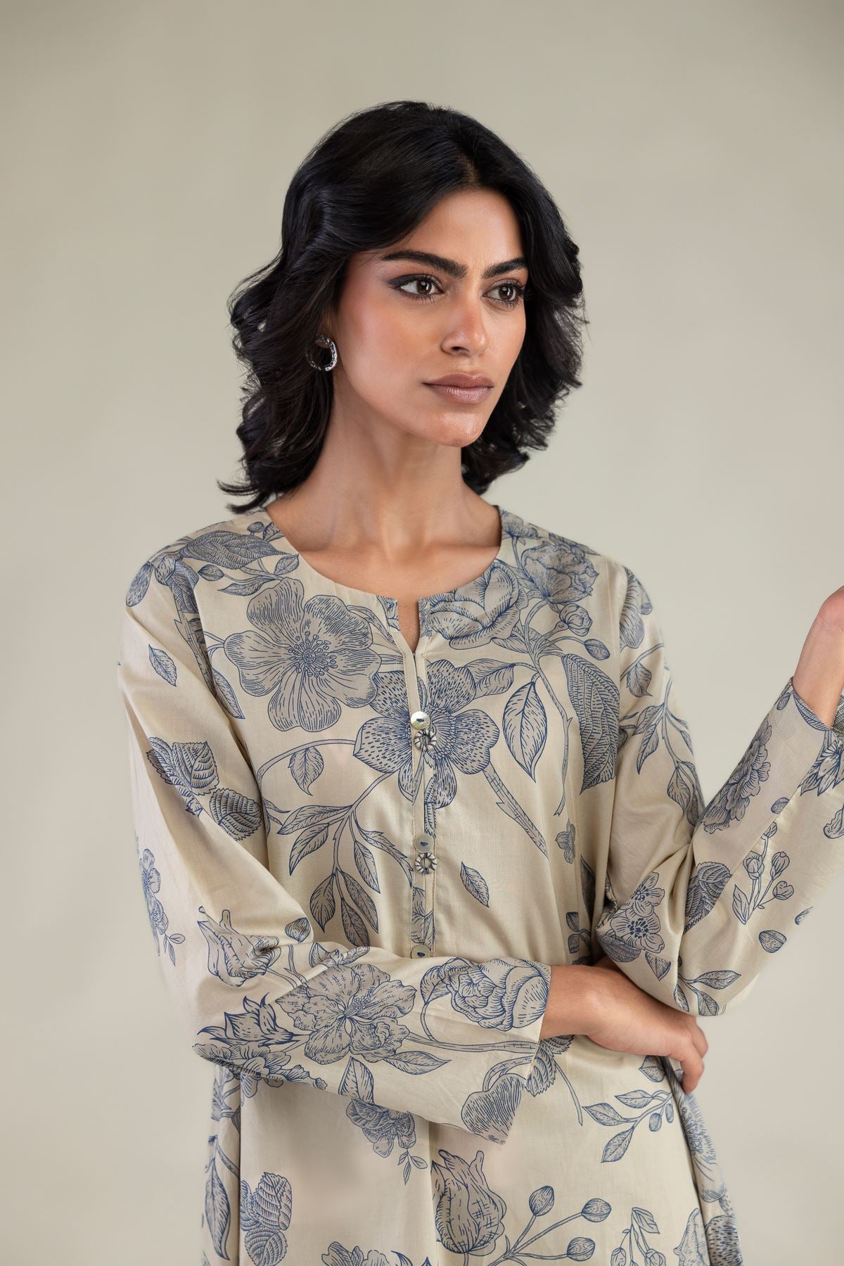 Floral Longline Kurta