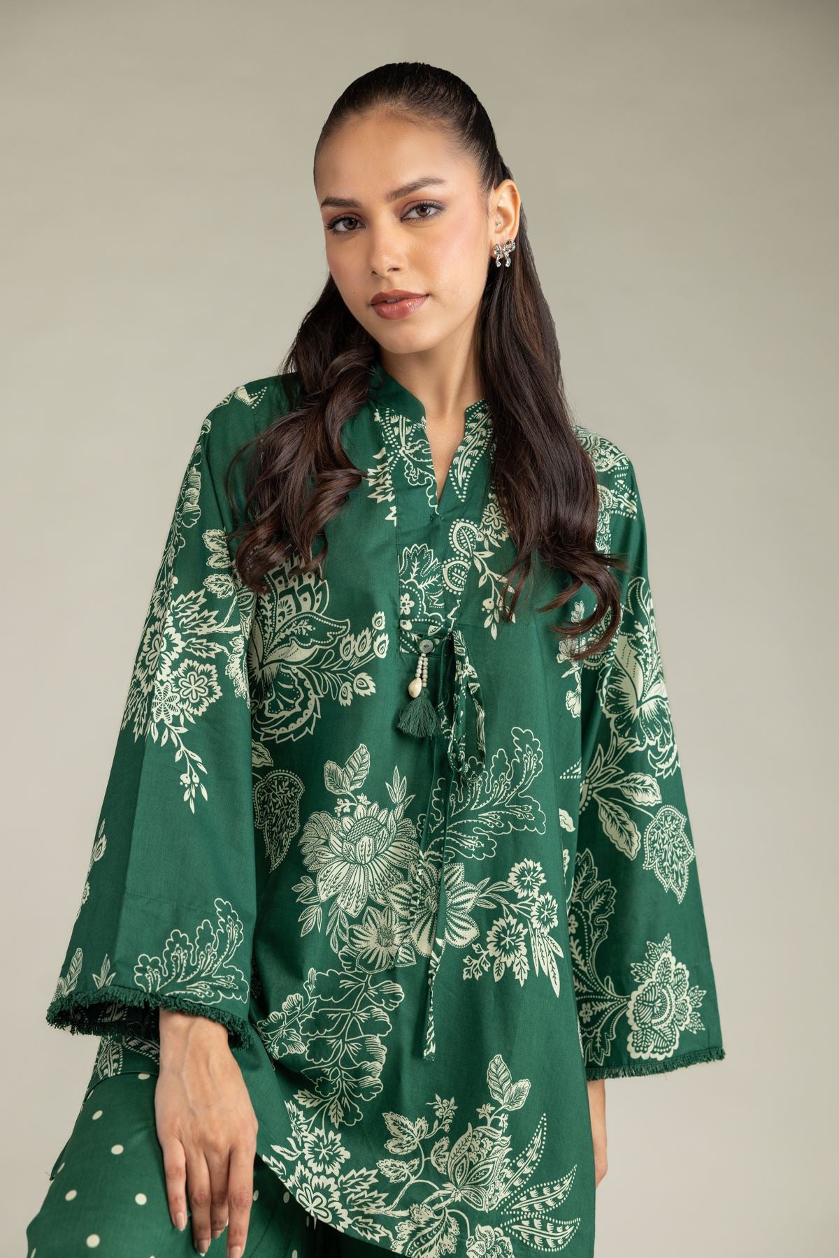 Green Cambric Kurta