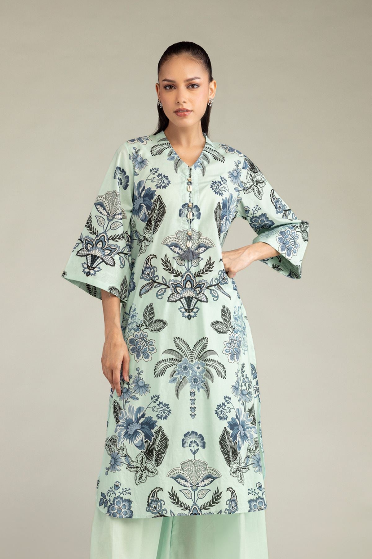Floral Cambric Kurta