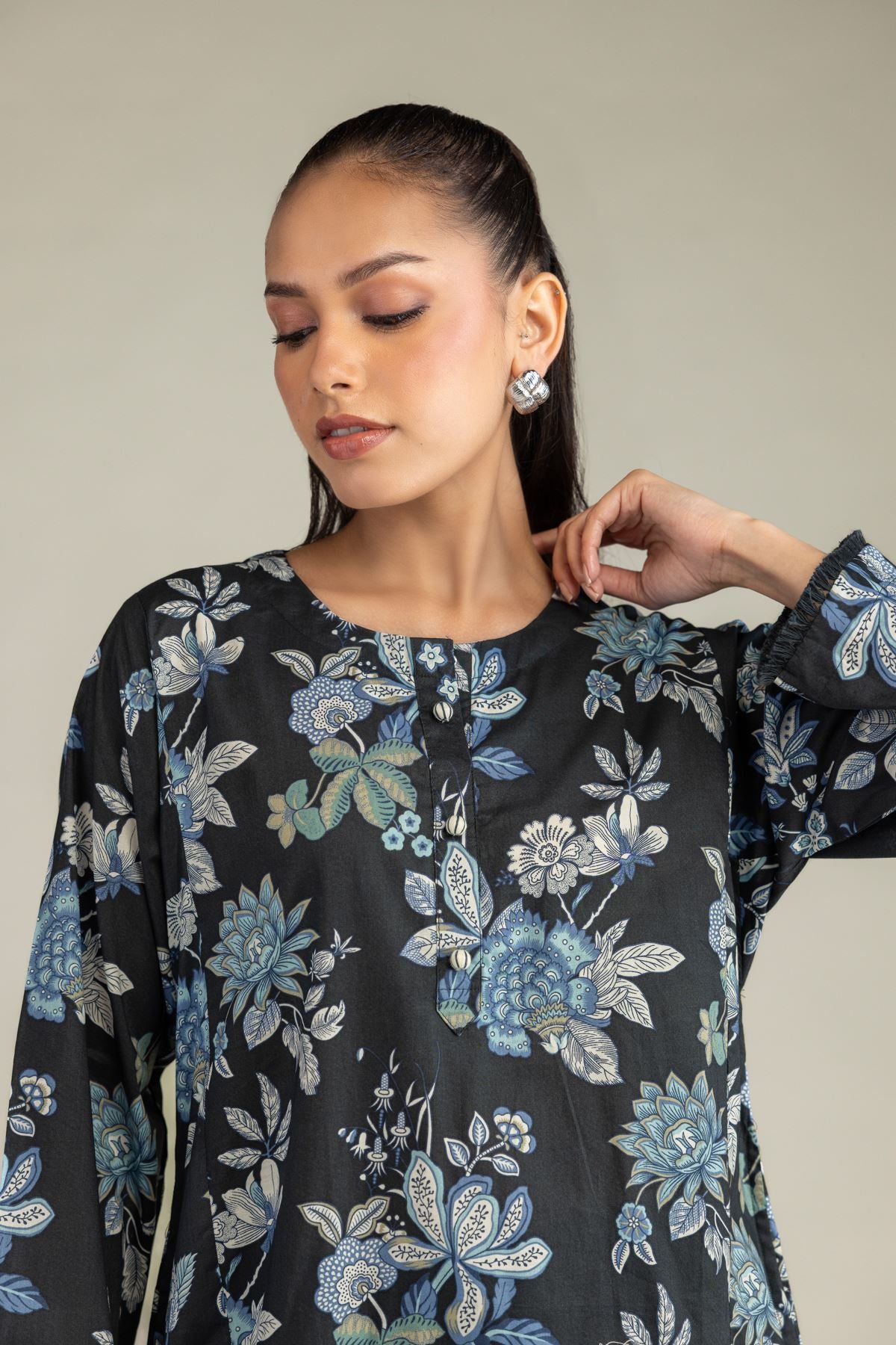 Floral Longline Kurta
