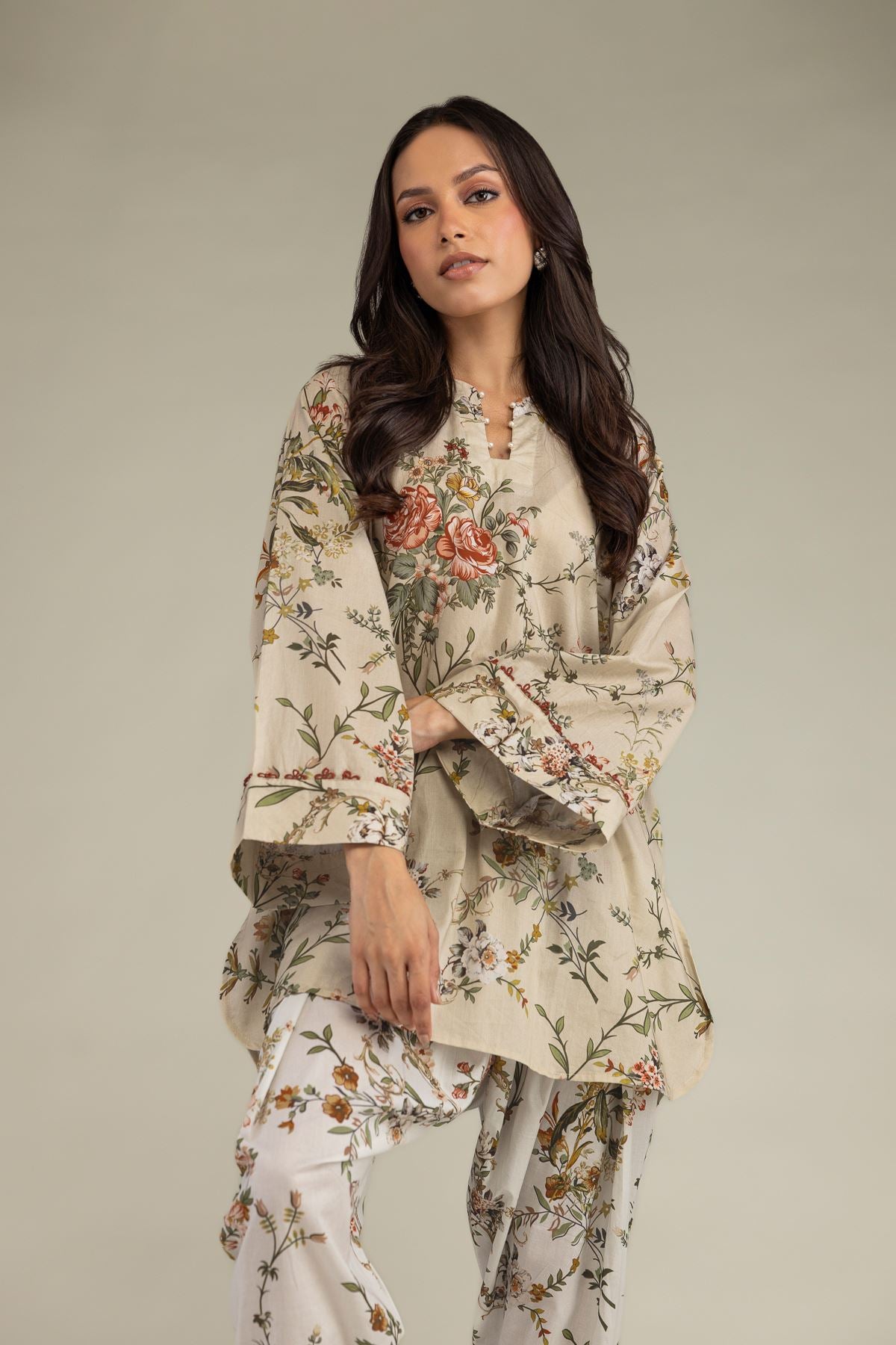 Short Beige Kurta