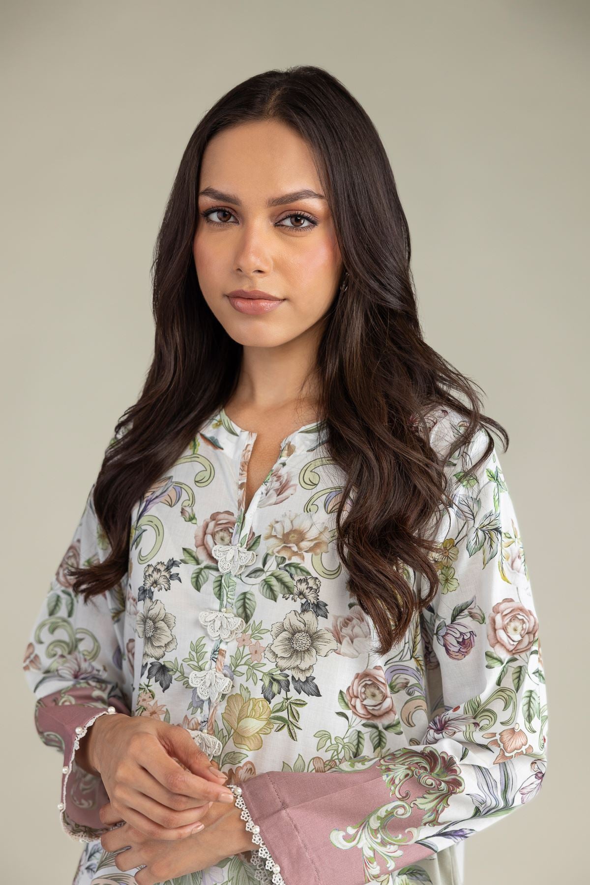 Floral Longline Kurta