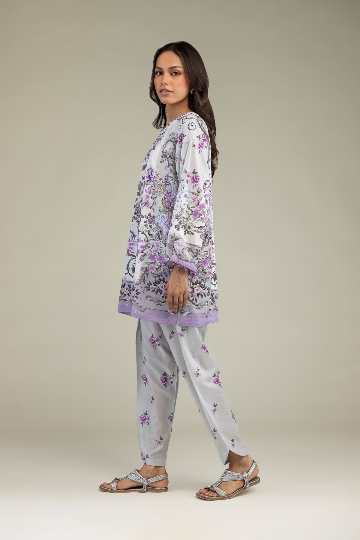 Floral Cambric Shalwar