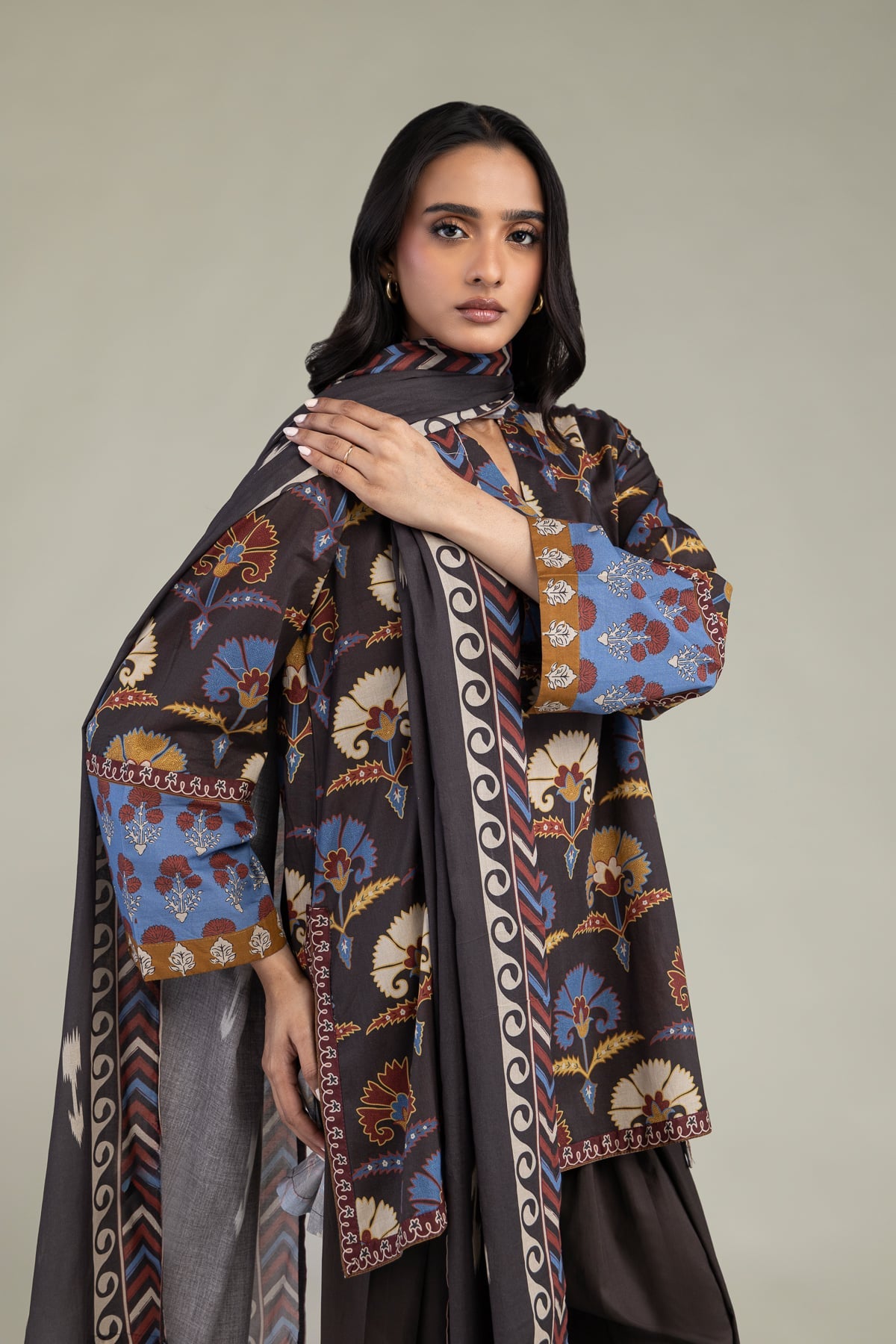 Floral Cambric Kurta