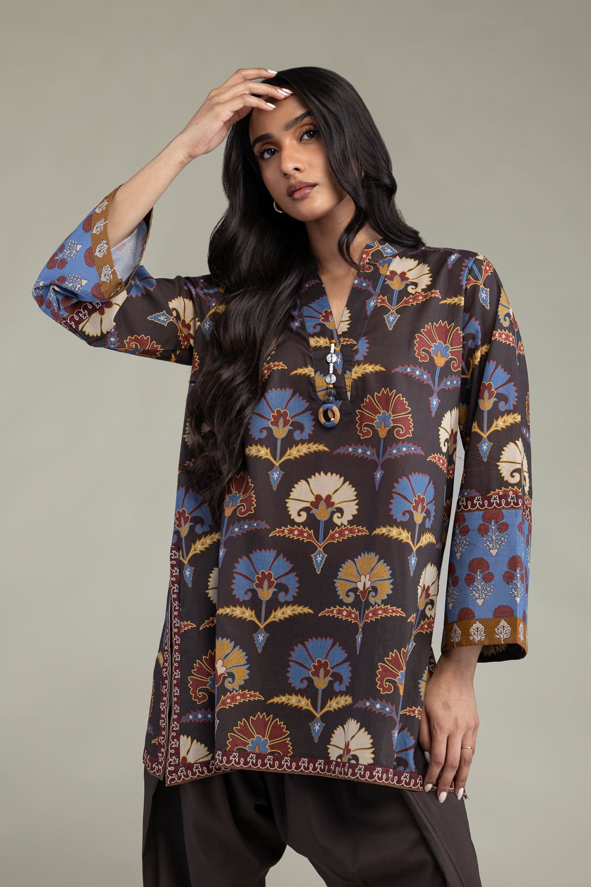 Floral Cambric Kurta