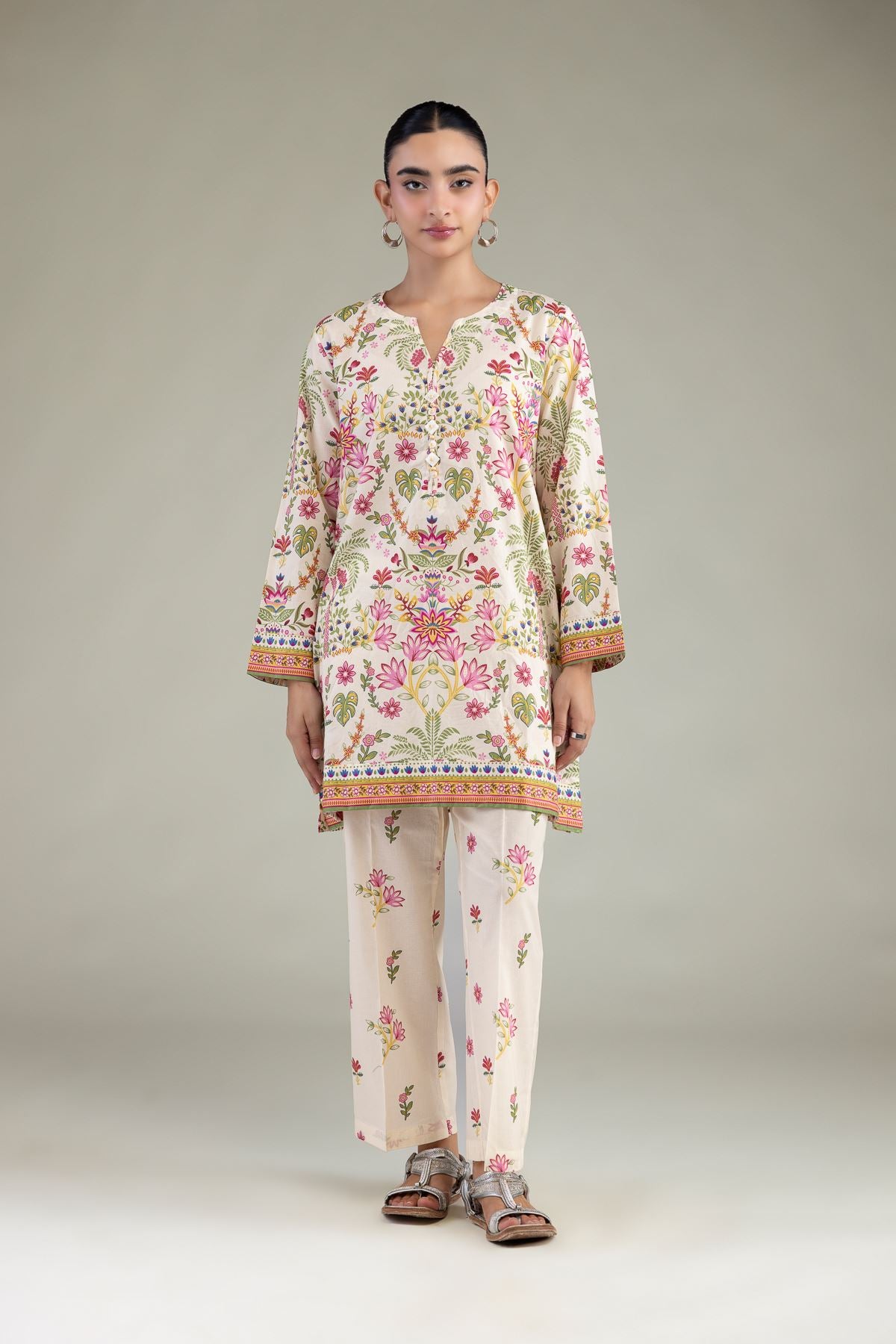 Floral Cambric Pants