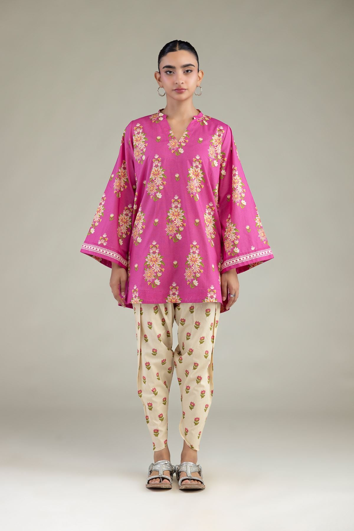 Floral Cambric Shalwar