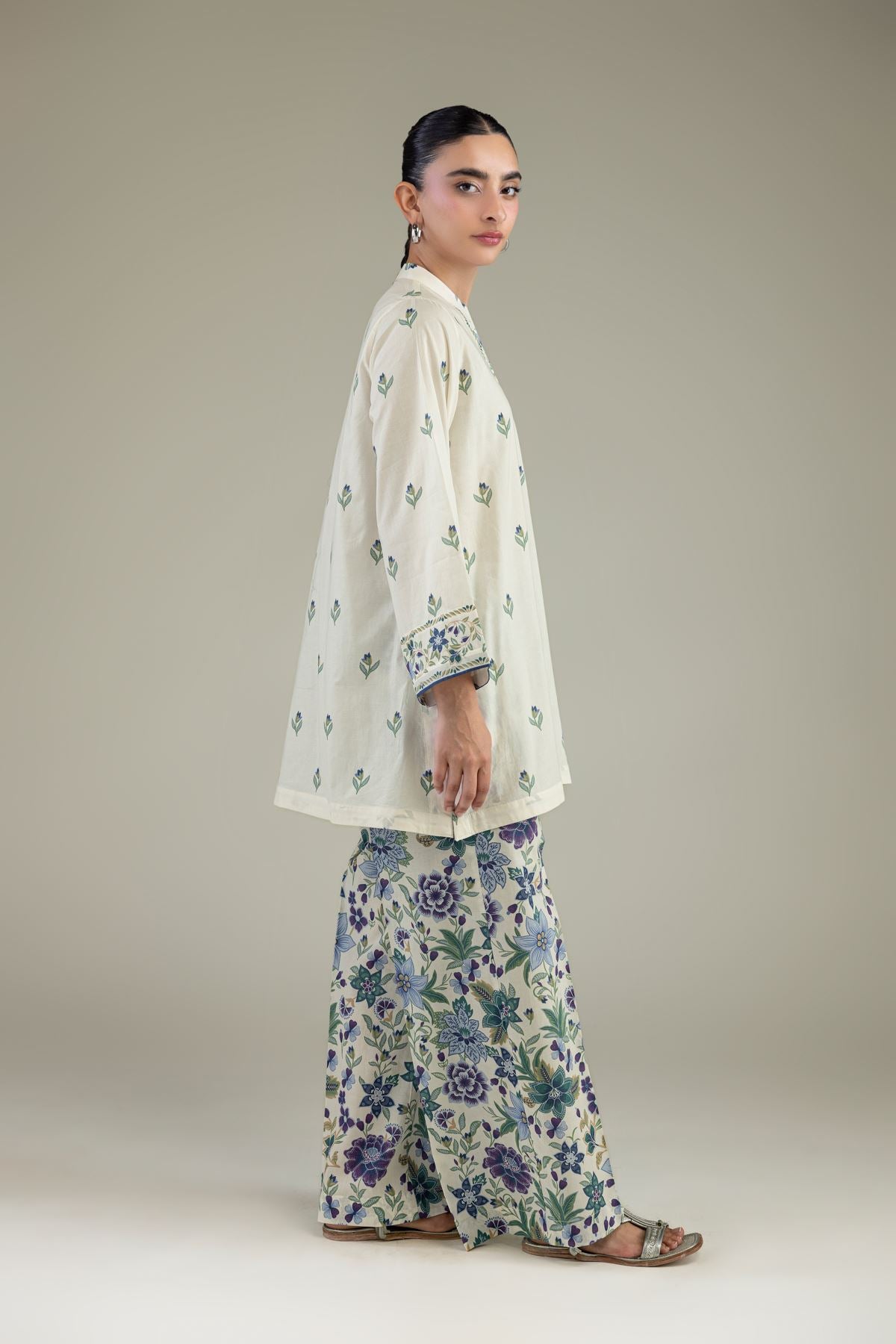 Floral Cambric Pants