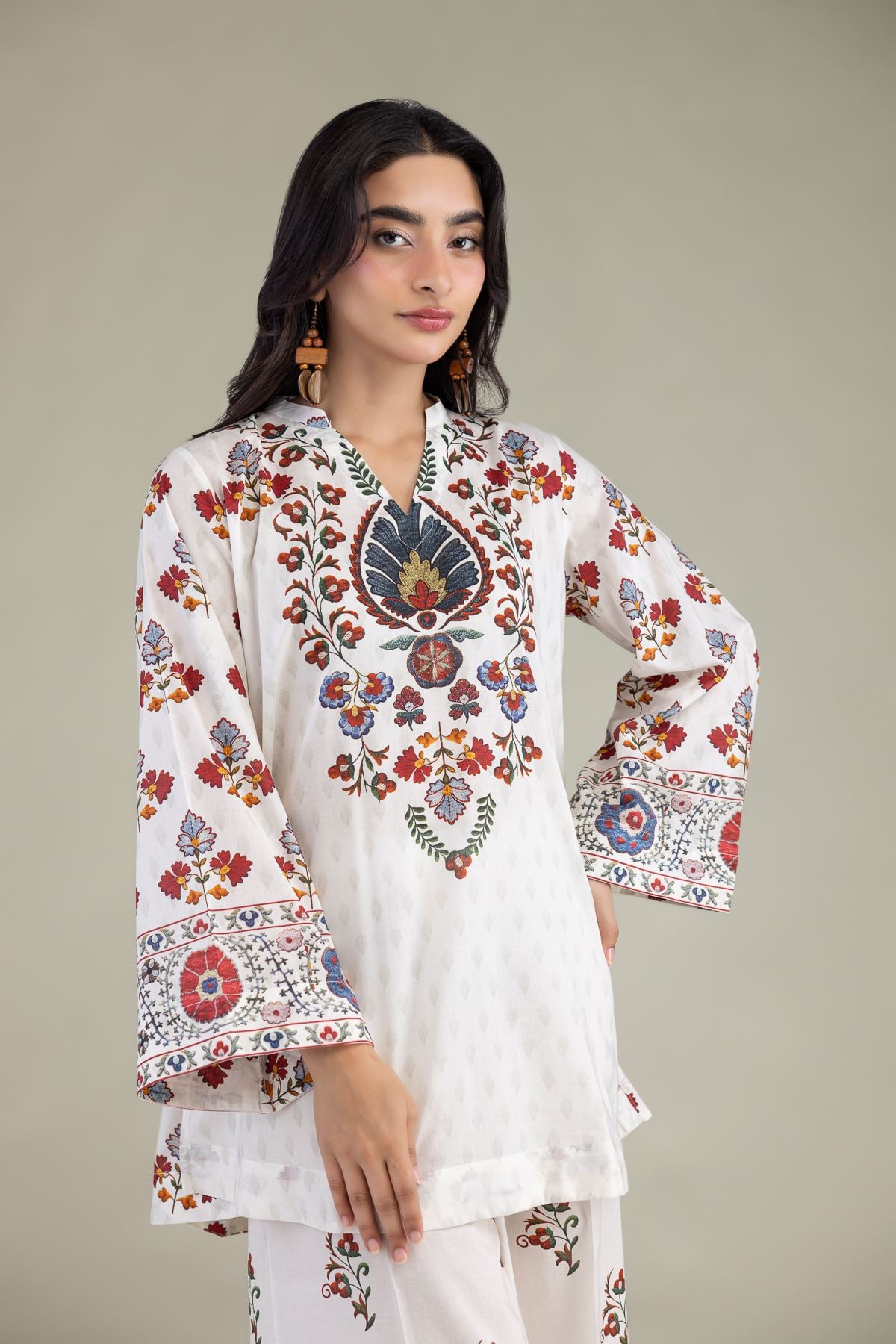 White Cambric Kurta