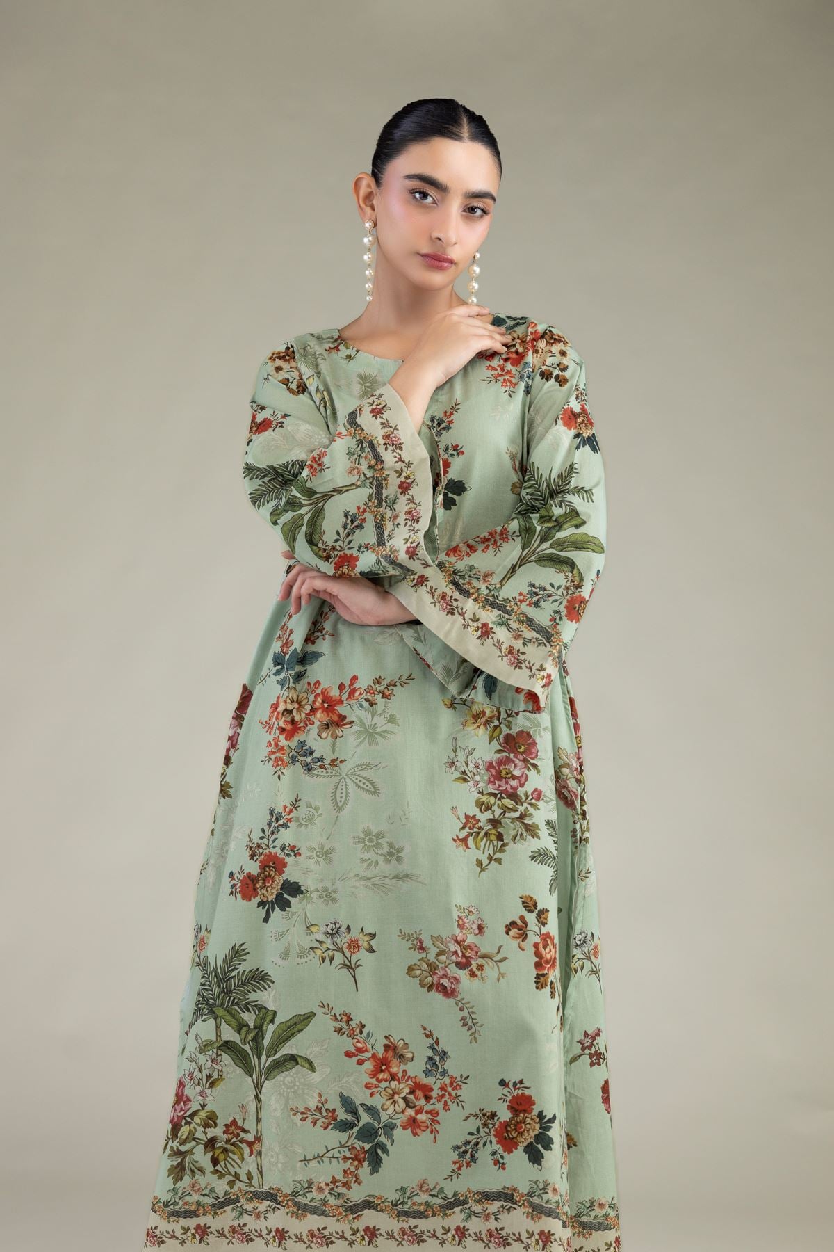 Mint Cambric Kurta
