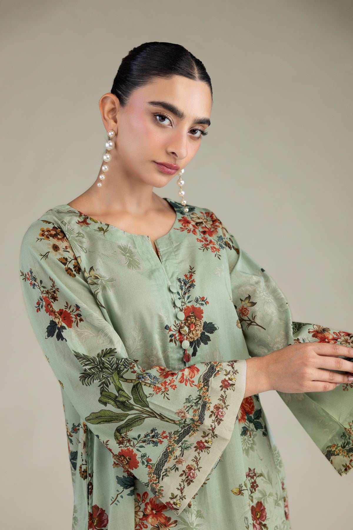 Mint Cambric Kurta