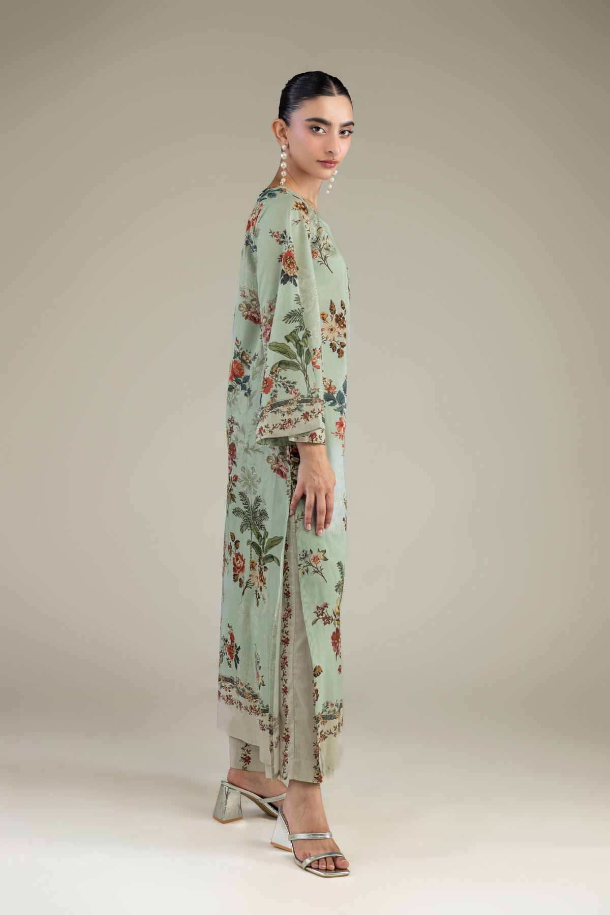 Floral Mint Pants